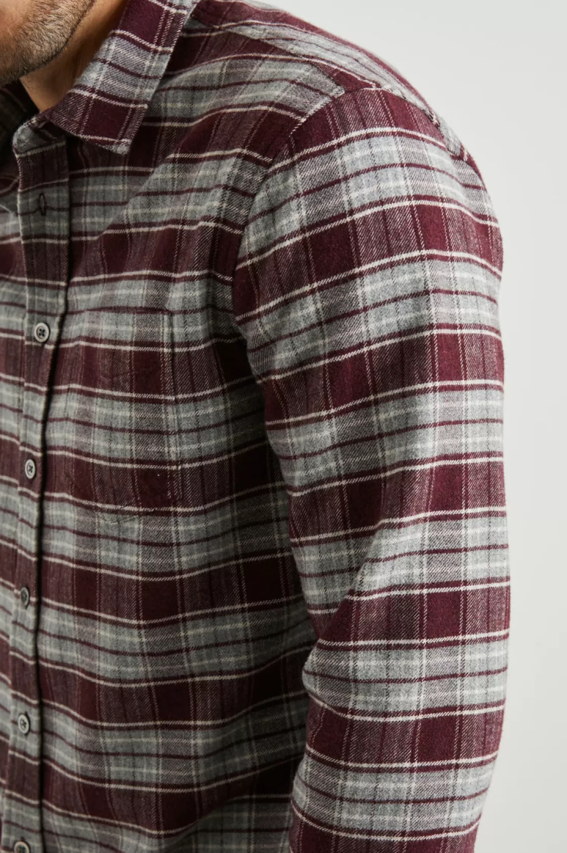 Rails FORREST SHIRT - BLACK CHERRY GREY | Plaids