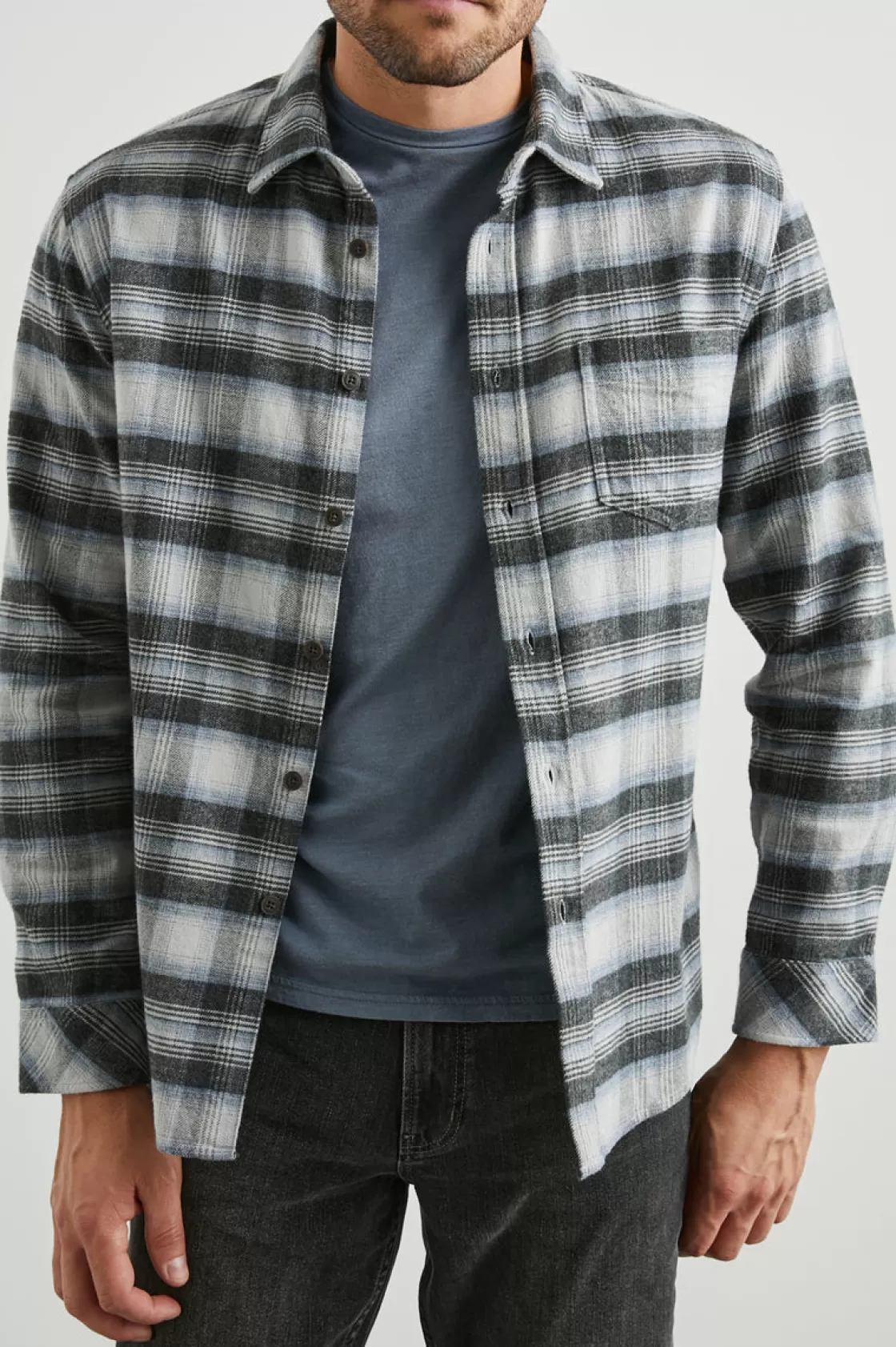 Rails FORREST SHIRT - CHARCOAL HEATHER YUCCA | Plaids | Shirts