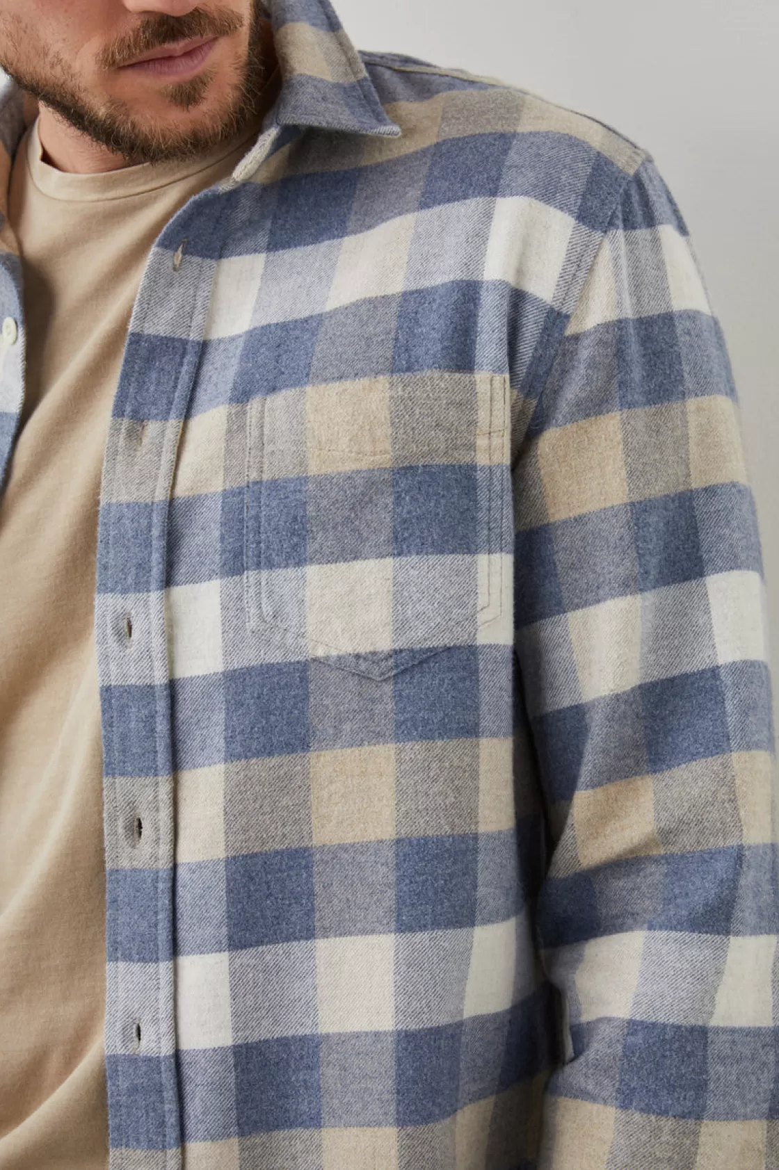 Rails FORREST SHIRT - MIST BIRCH OAT HEATHER | Plaids | Shirts