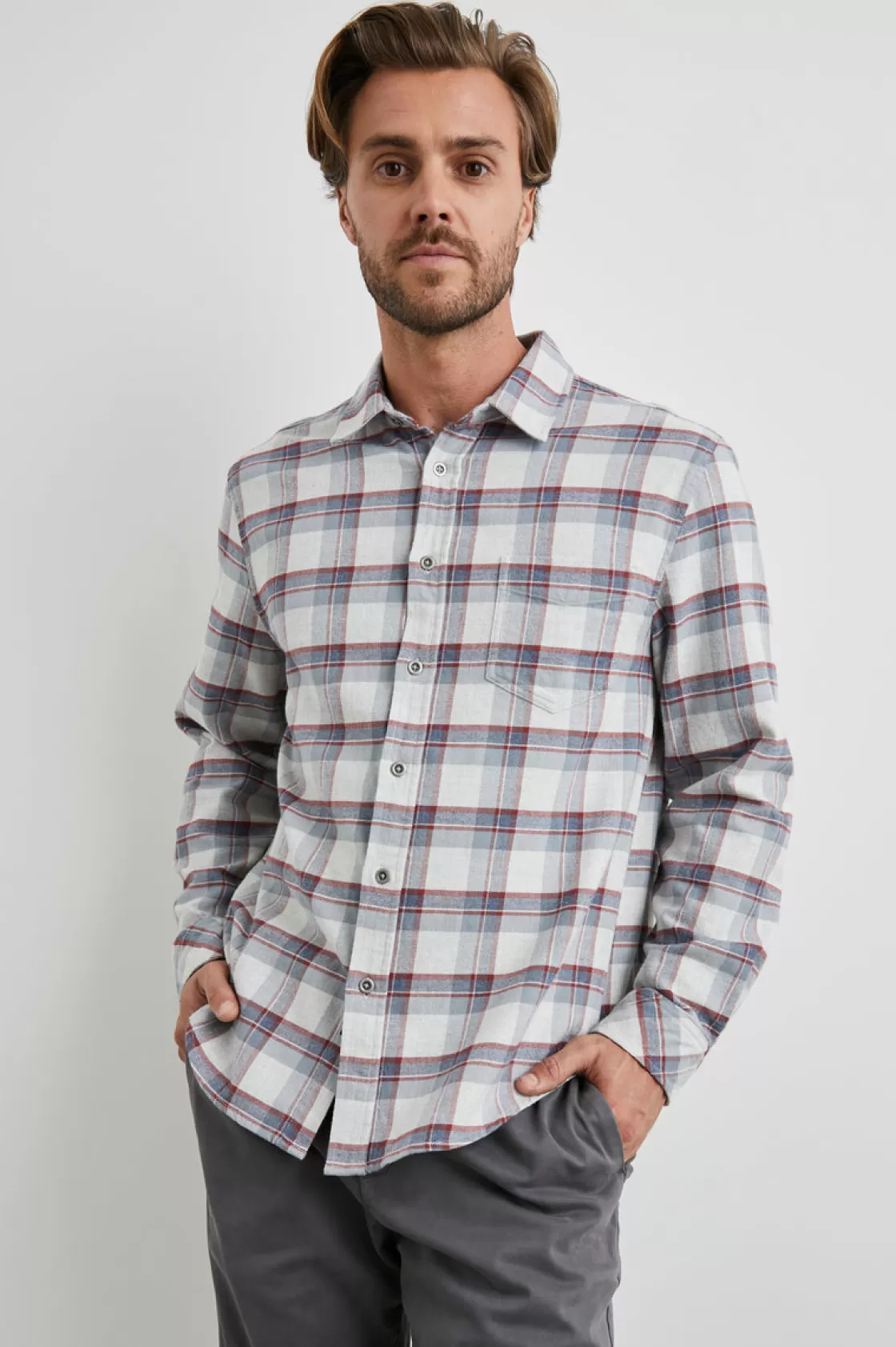 Rails FORREST SHIRT - MOAB SKY MELANGE | Plaids | Shirts