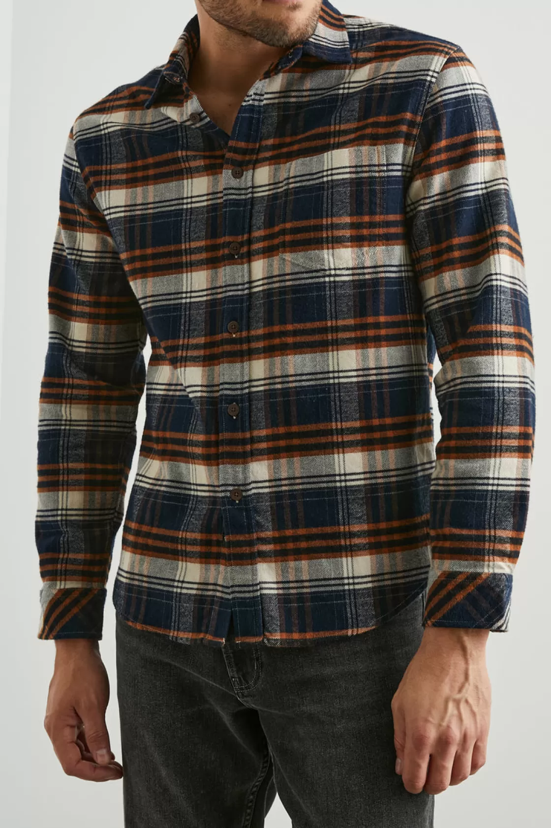 Rails FORREST SHIRT - OAT UMBER STEEL | Plaids