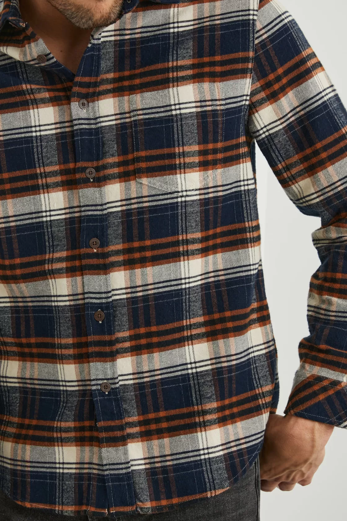 Rails FORREST SHIRT - OAT UMBER STEEL | Plaids