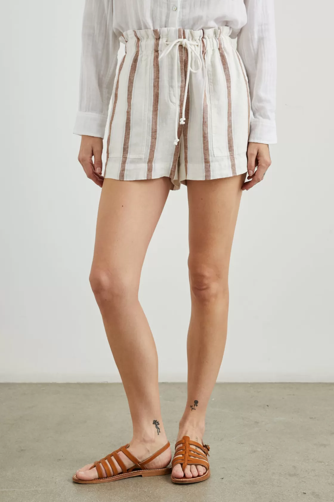 Rails FOSTER SHORT - COCONUT STRIPE | Women Summer Collection | The Eco Collection