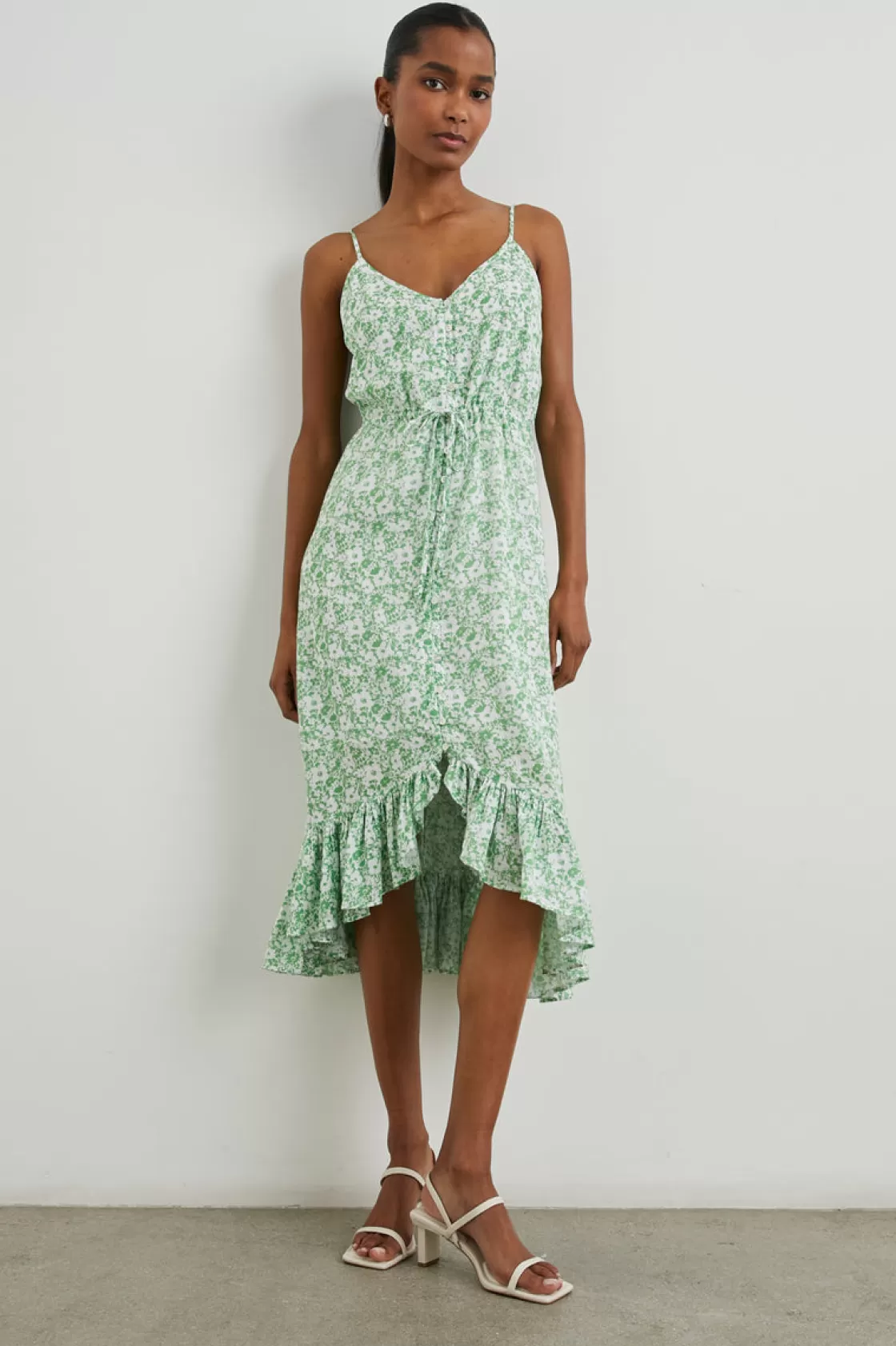 Rails FRIDA DRESS - GREEN TEXTURE FLORAL | Women Best Sellers | The Eco Collection