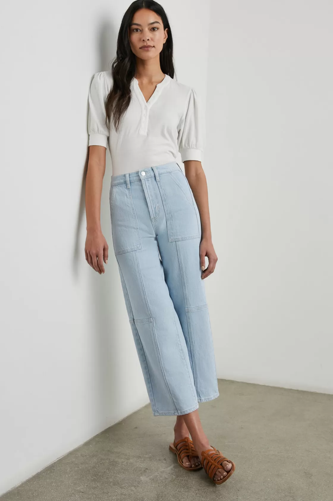 Rails GETTY CROP UTILITY WIDE LEG - OCEANVIEW | Women Summer Collection | Denim