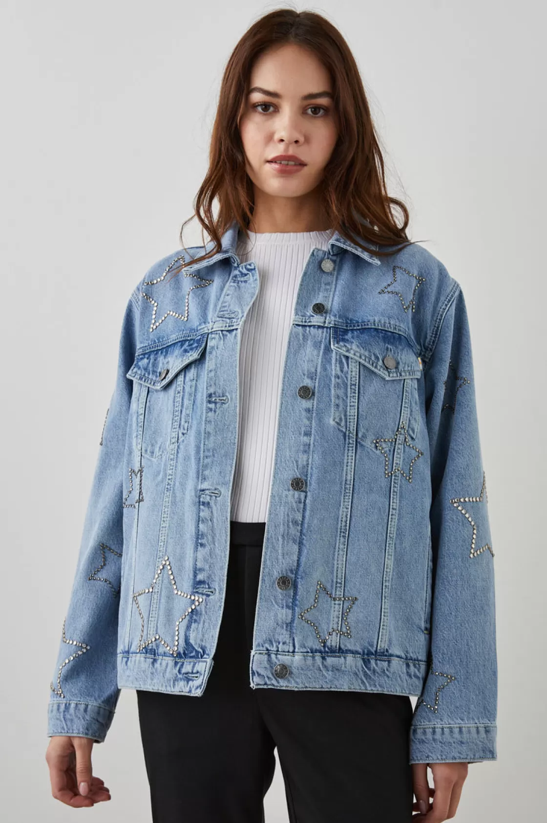 Rails GROVE BOYFRIEND TRUCKER JACKET - SUPERNOVA | Women Denim | Jackets & Coats