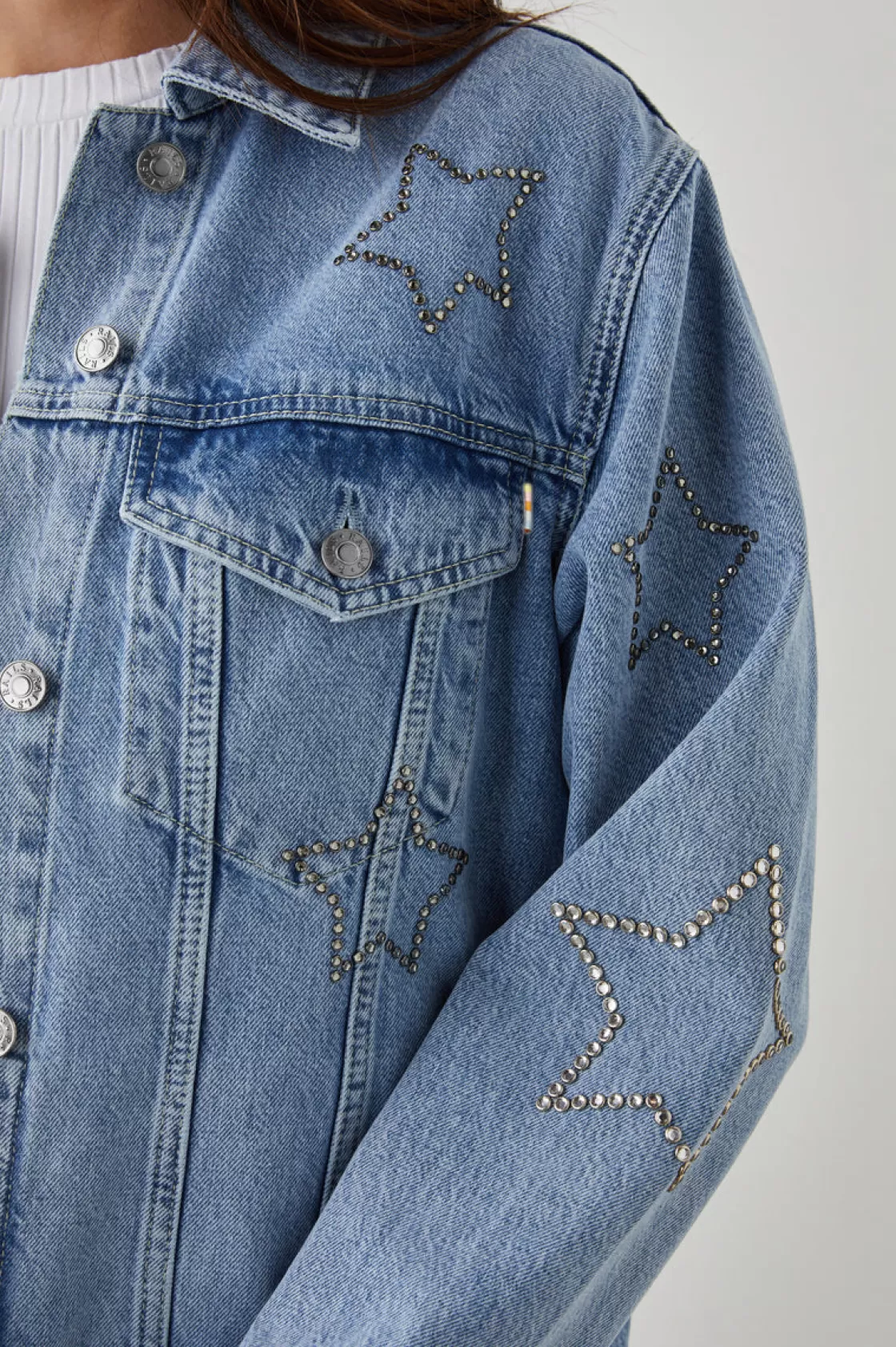 Rails GROVE BOYFRIEND TRUCKER JACKET - SUPERNOVA | Women Denim | Jackets & Coats