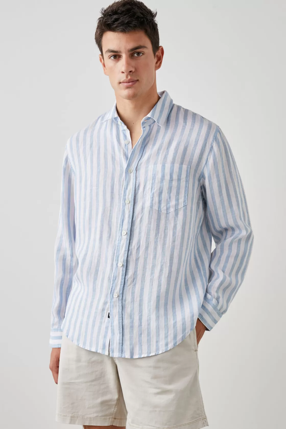 Rails HAVANA SHIRT - ATHENA WHITE STRIPE | The Eco Collection | Shirts