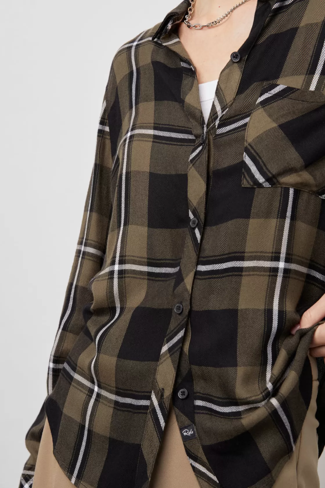 Rails HUNTER SHIRT - BLACK OLIVE IVORY | Women Plaids | Tops