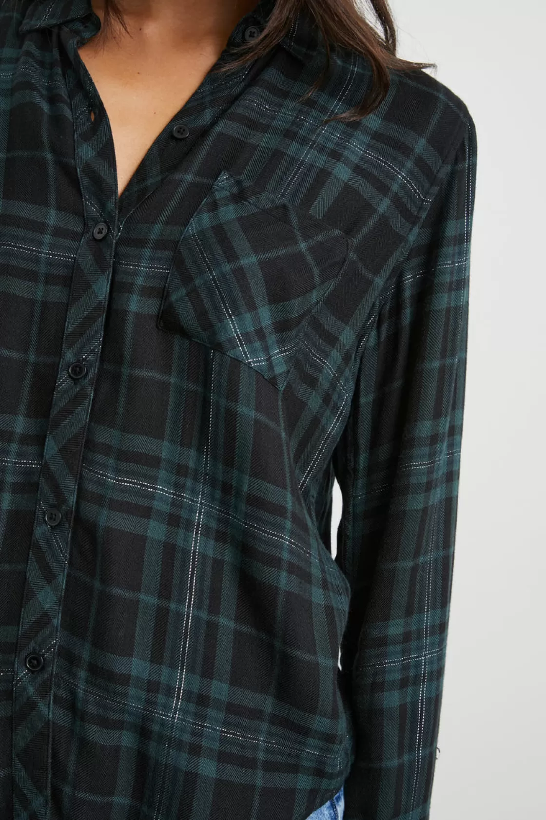 Rails HUNTER SHIRT - FOREST SLATE TINSEL | Women Tops | Plaids