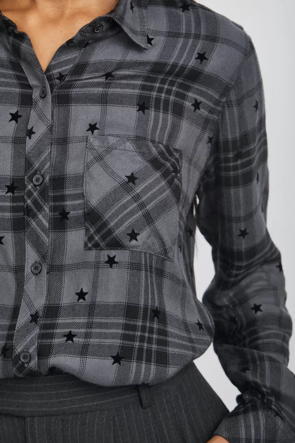 Rails HUNTER SHIRT - IRON BLACK STARS | Women Plaids