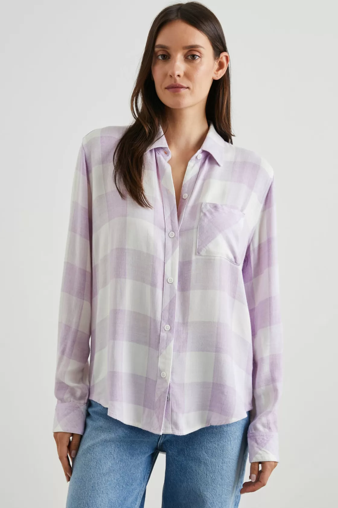 Rails HUNTER SHIRT - LAVENDER EGRET | Women Plaids | The Classics