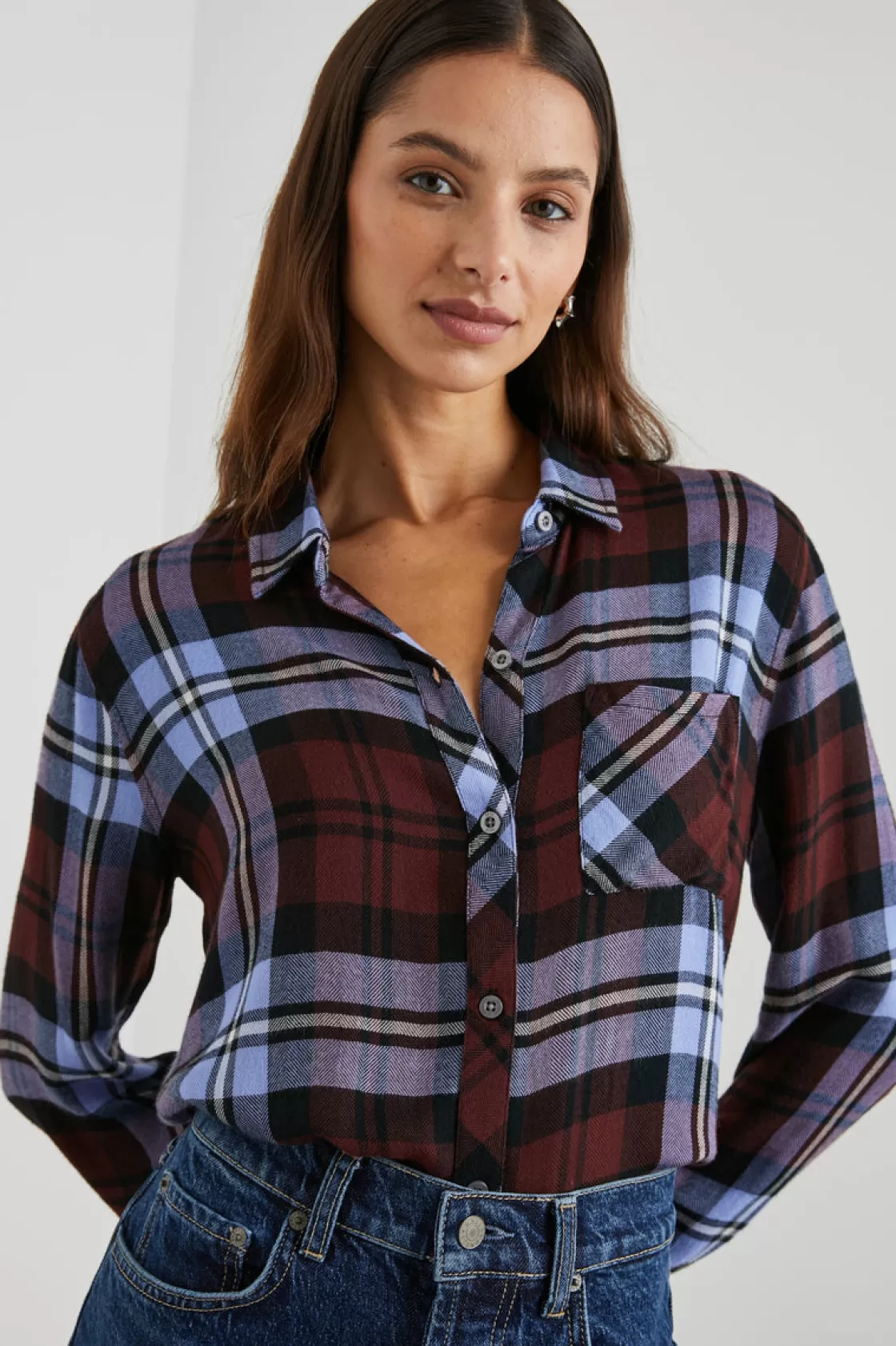 Rails HUNTER SHIRT - MULBERRY PLUM | Women Plaids | Tops