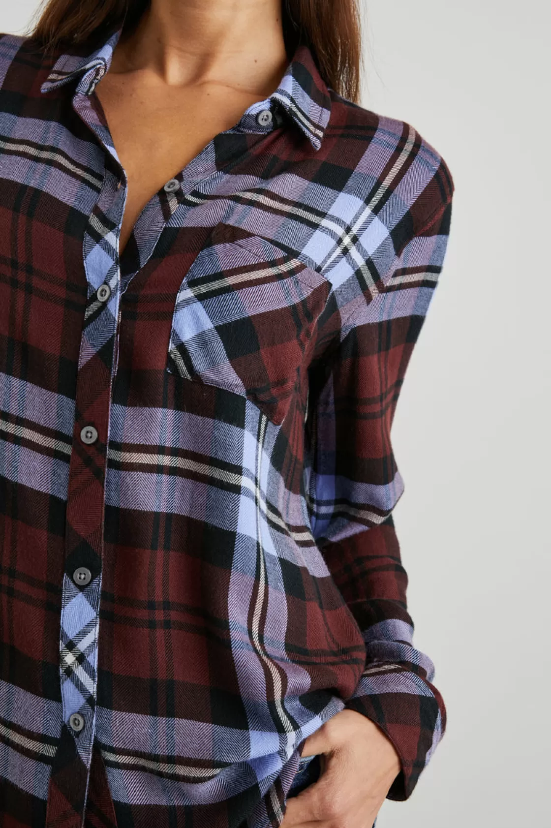 Rails HUNTER SHIRT - MULBERRY PLUM | Women Plaids | Tops