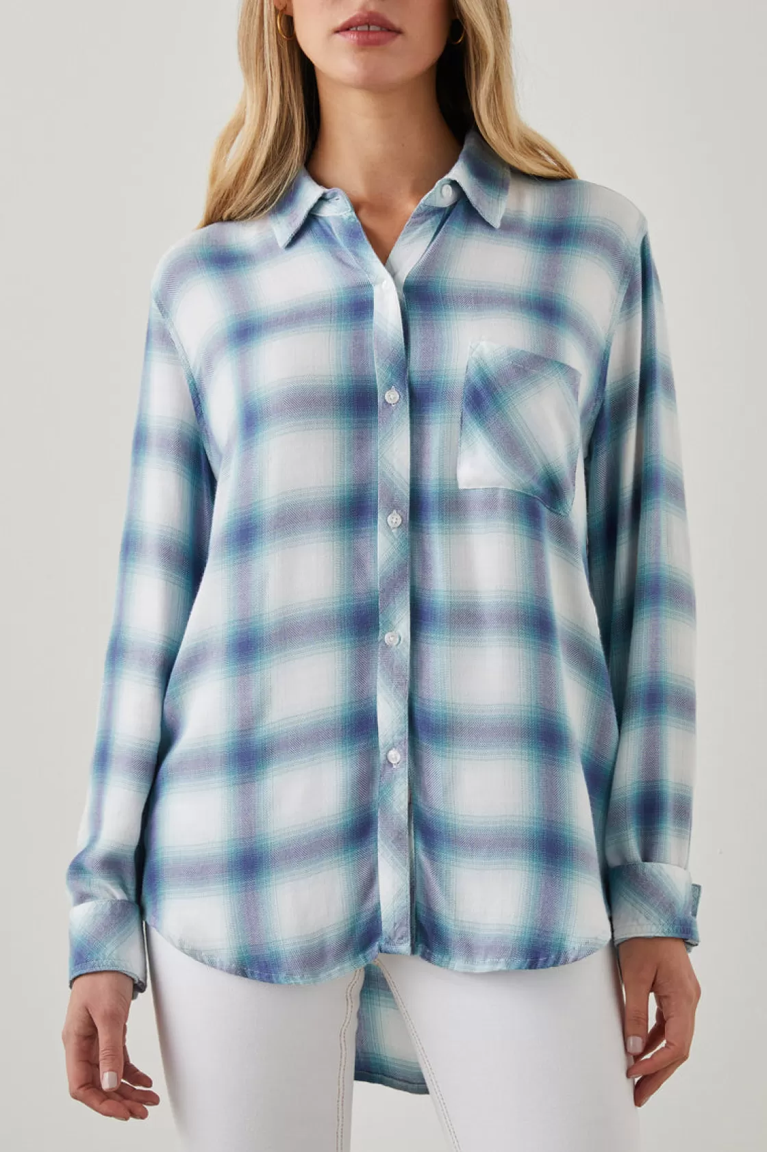 Rails HUNTER SHIRT - WHITE INDIGO MIST | Women Plaids | Tops