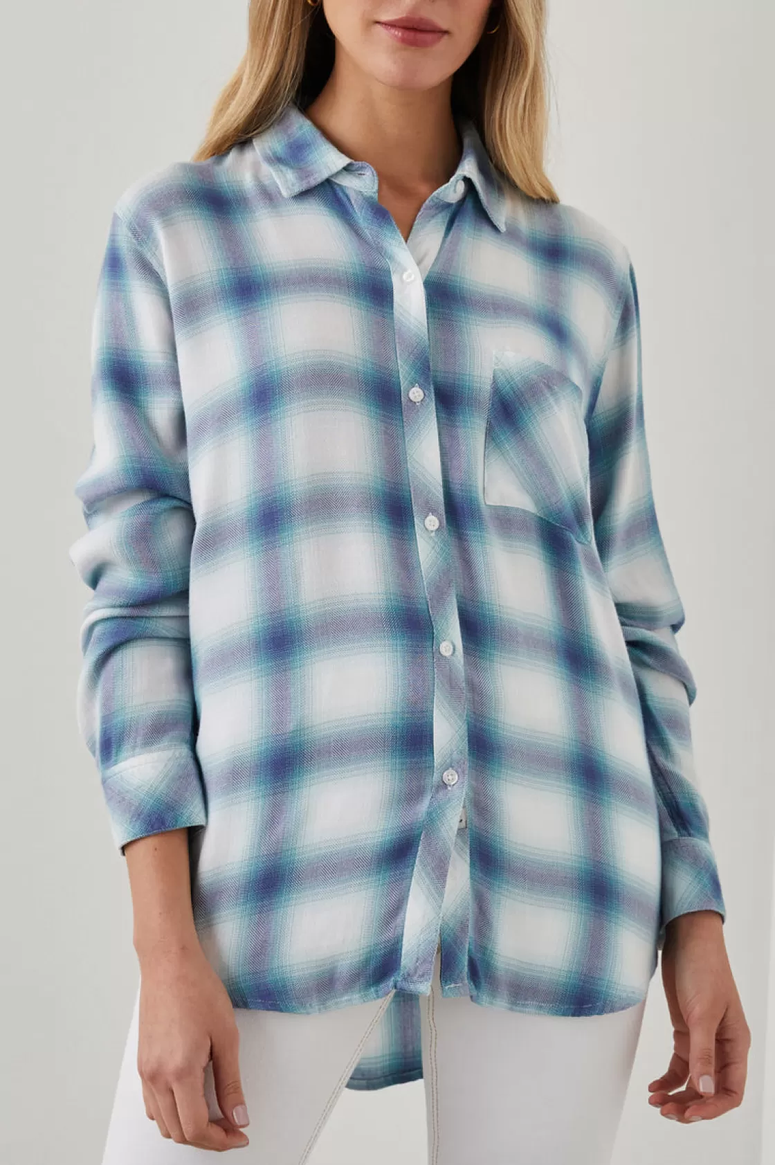 Rails HUNTER SHIRT - WHITE INDIGO MIST | Women Plaids | Tops