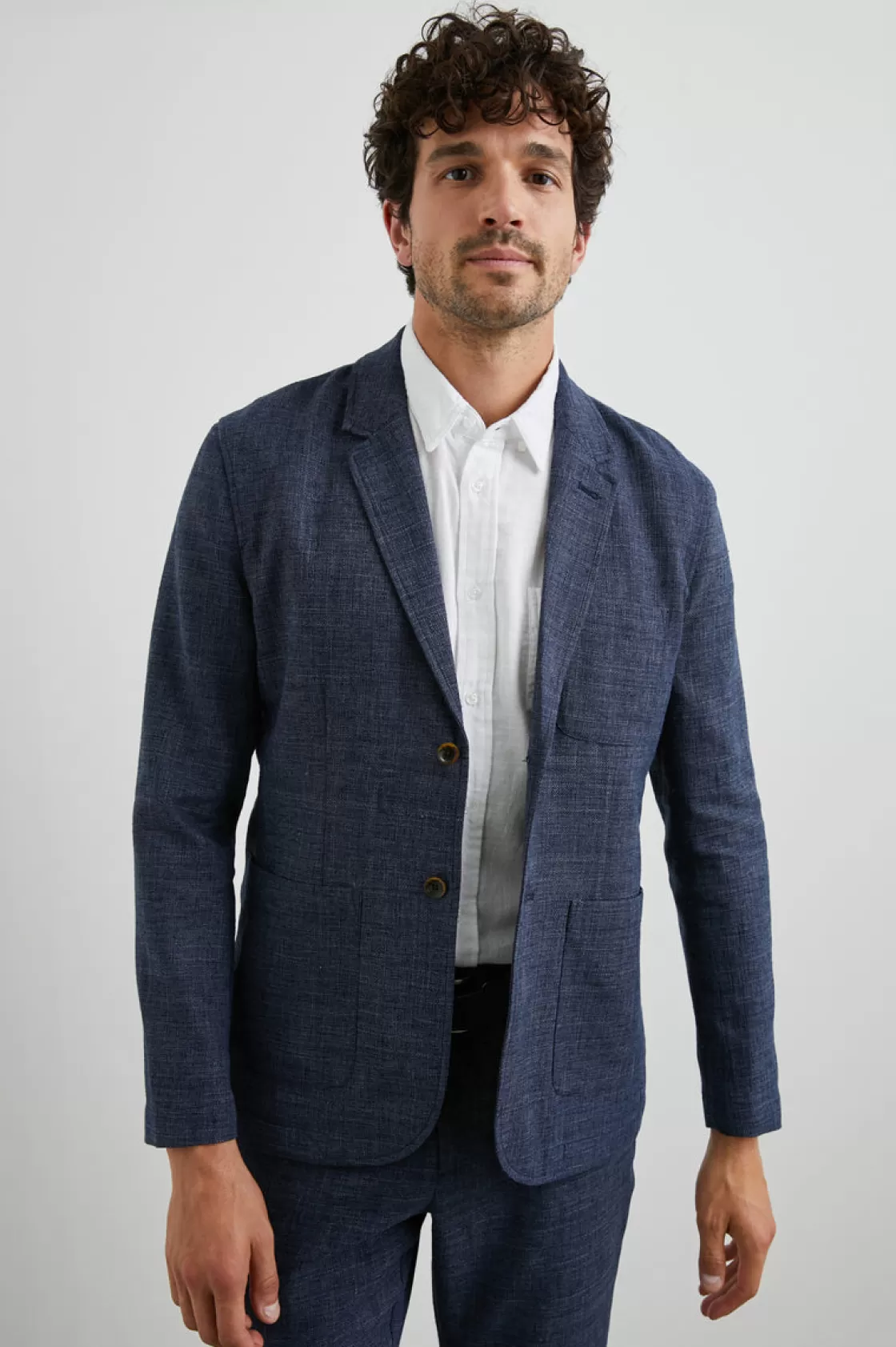 Rails IDRIS BLAZER - NAVY MELANGE | Casual Suiting | Matching Sets