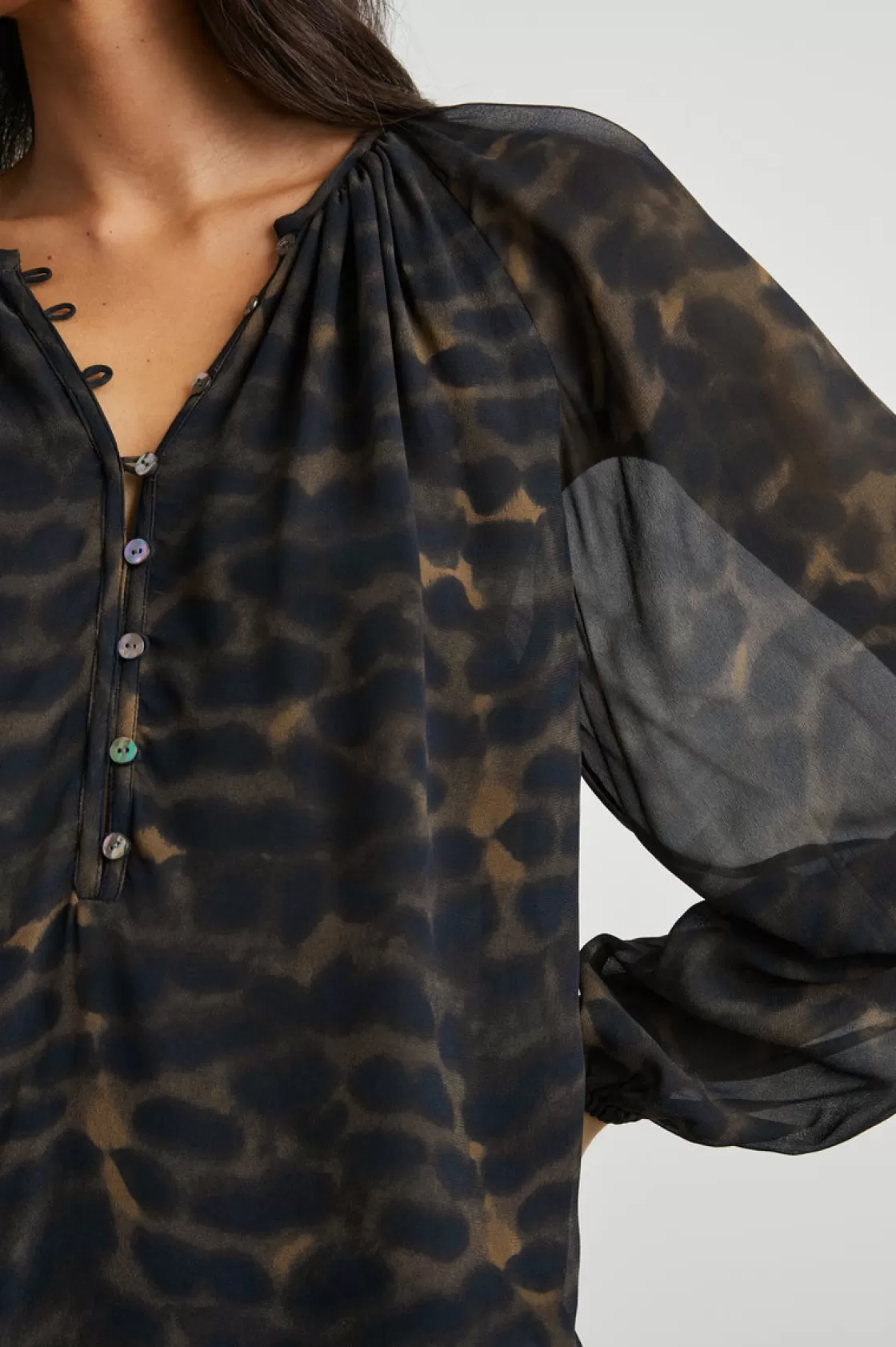 Rails INDI TOP - UMBER LEOPARD | Women Matching Sets | Tops