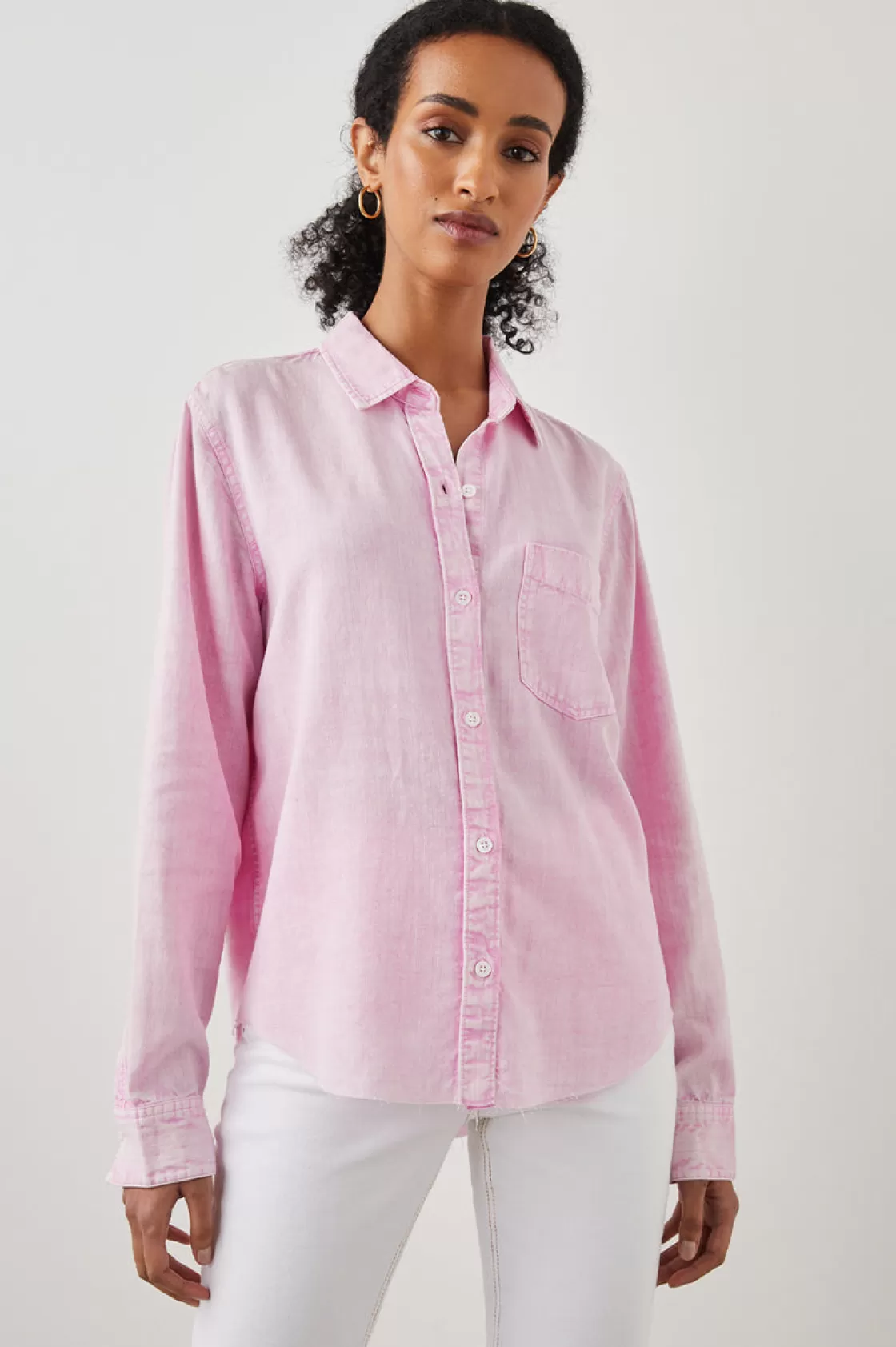 Rails INGRID RAW SHIRT - COTTON CANDY | Women The Eco Collection | Tops