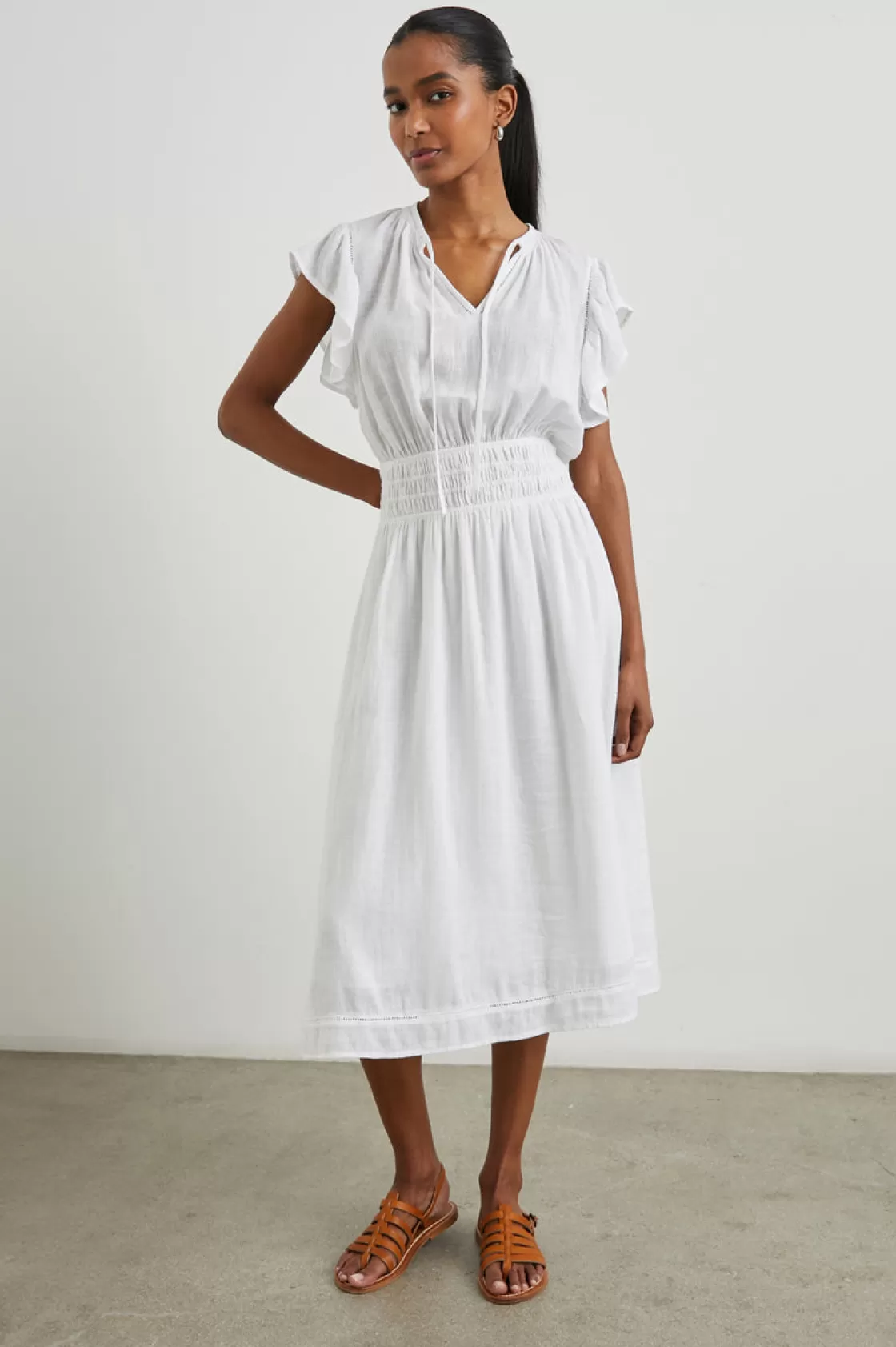 Rails IONA DRESS - WHITE LACE DETAIL | Women The Eco Collection | The Travel Edit