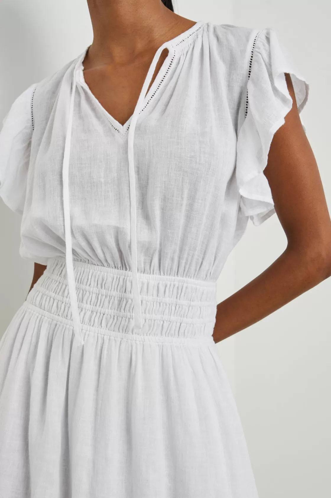 Rails IONA DRESS - WHITE LACE DETAIL | Women The Eco Collection | The Travel Edit