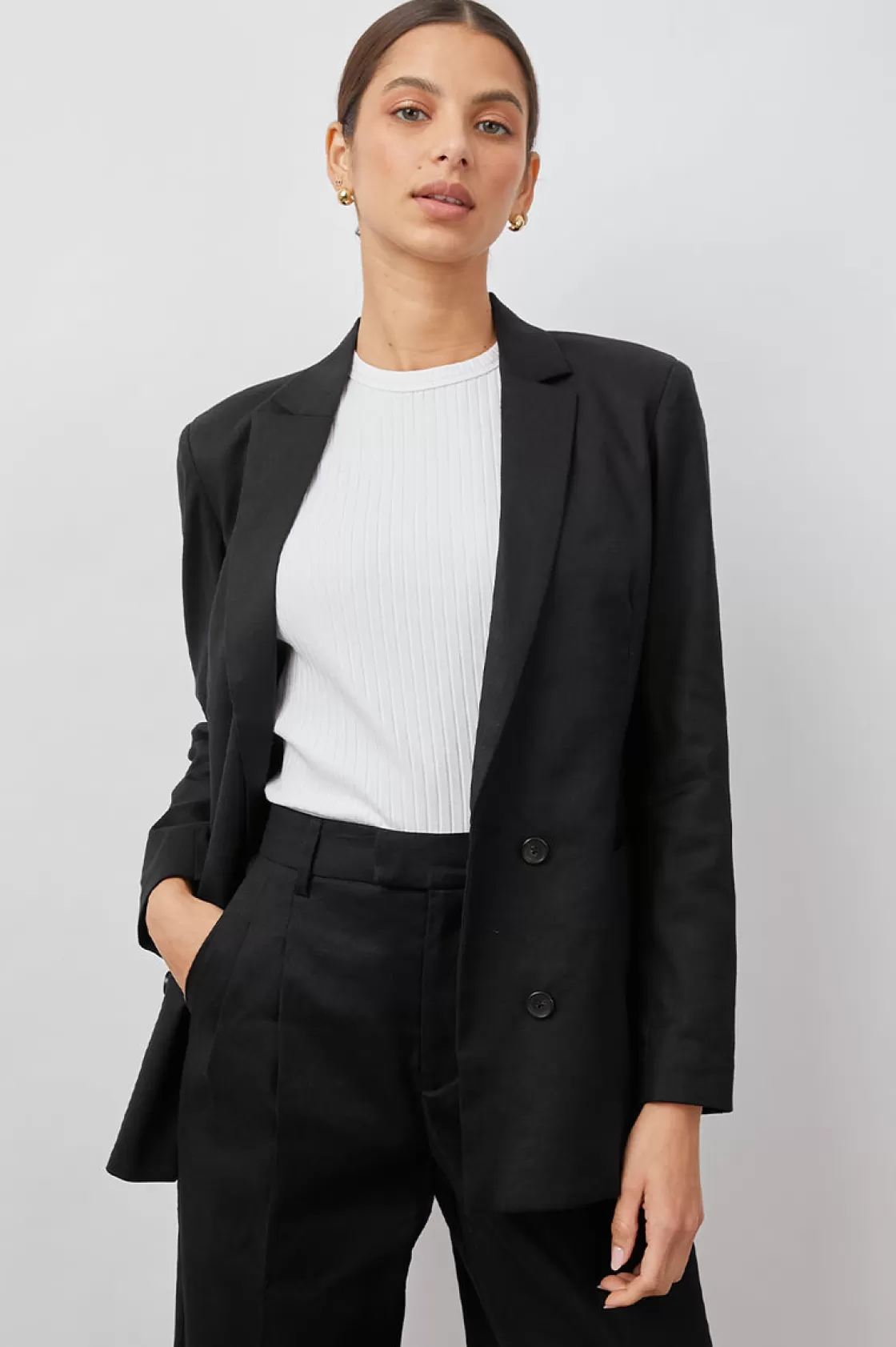 Rails JAC BLAZER - BLACK | Women Jackets & Coats