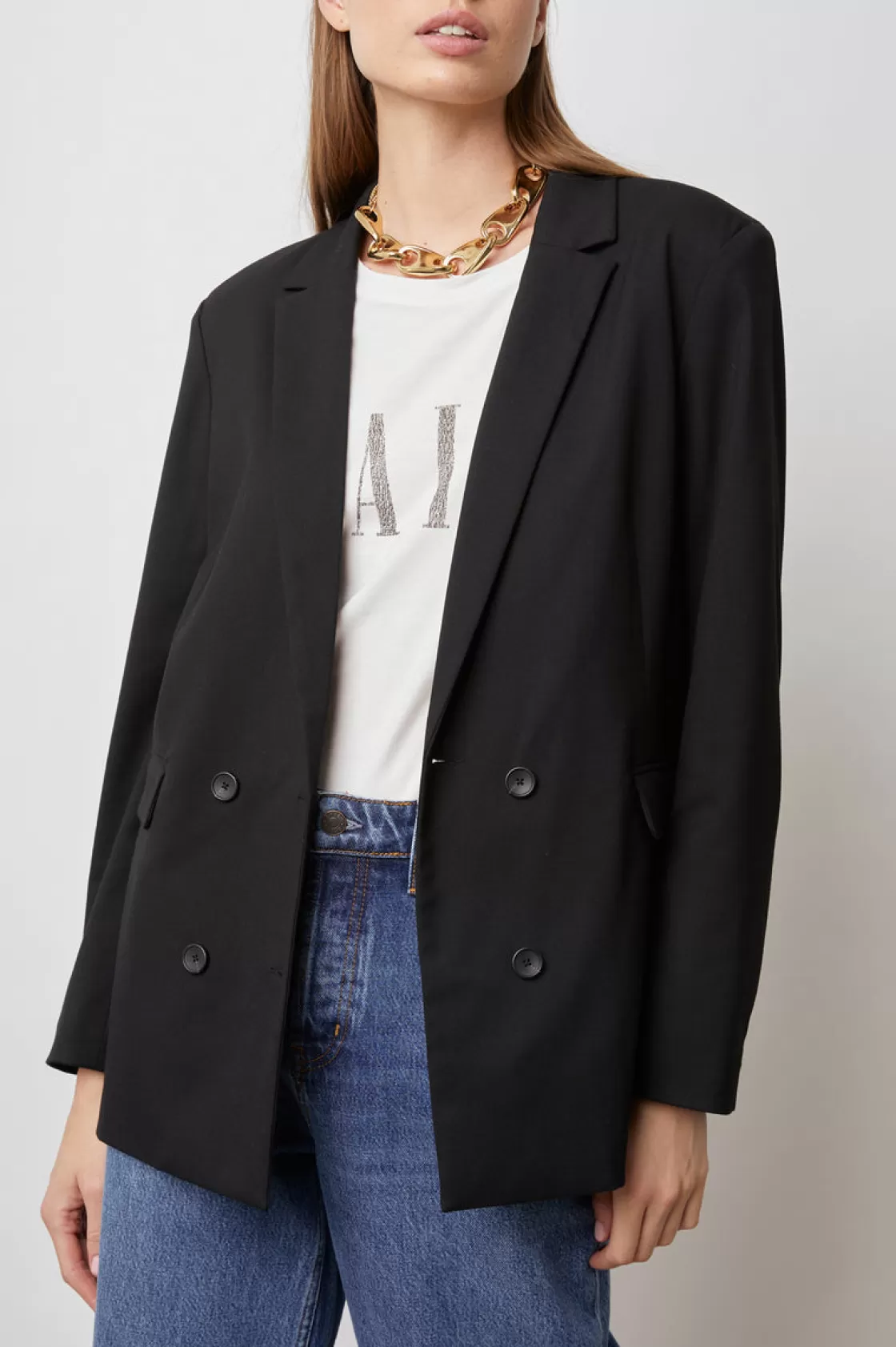 Rails JAC BLAZER - BLACK TWILL | Women Jackets & Coats