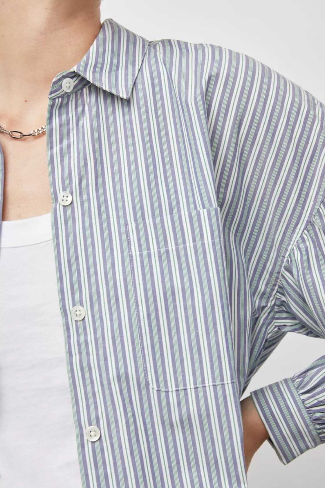 Rails JANAE SHIRT - BANK STRIPE | Women The Eco Collection | Tops