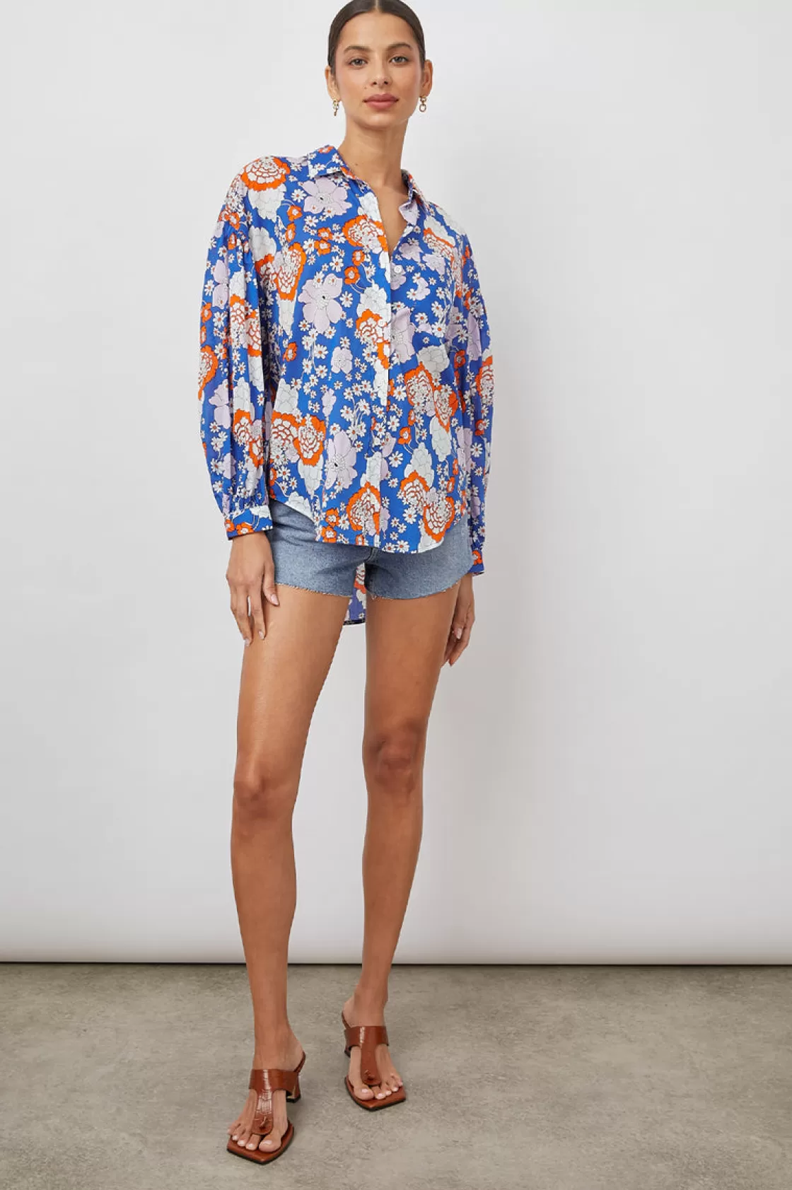 Rails JANAE SHIRT - COBALT FLORAL | Women Tops