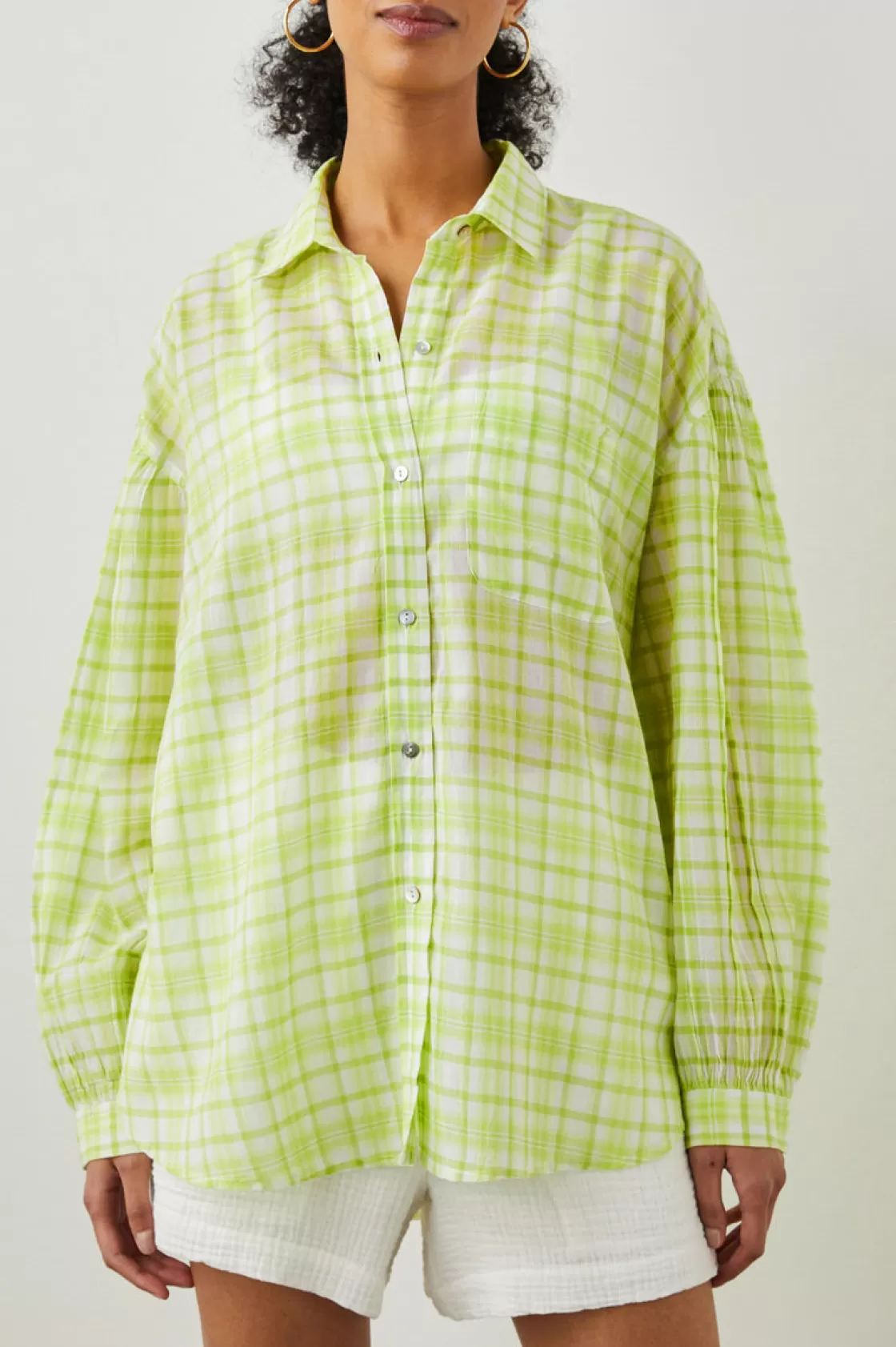 Rails JANAE SHIRT - LIME PLAID | Women Plaids | Tops