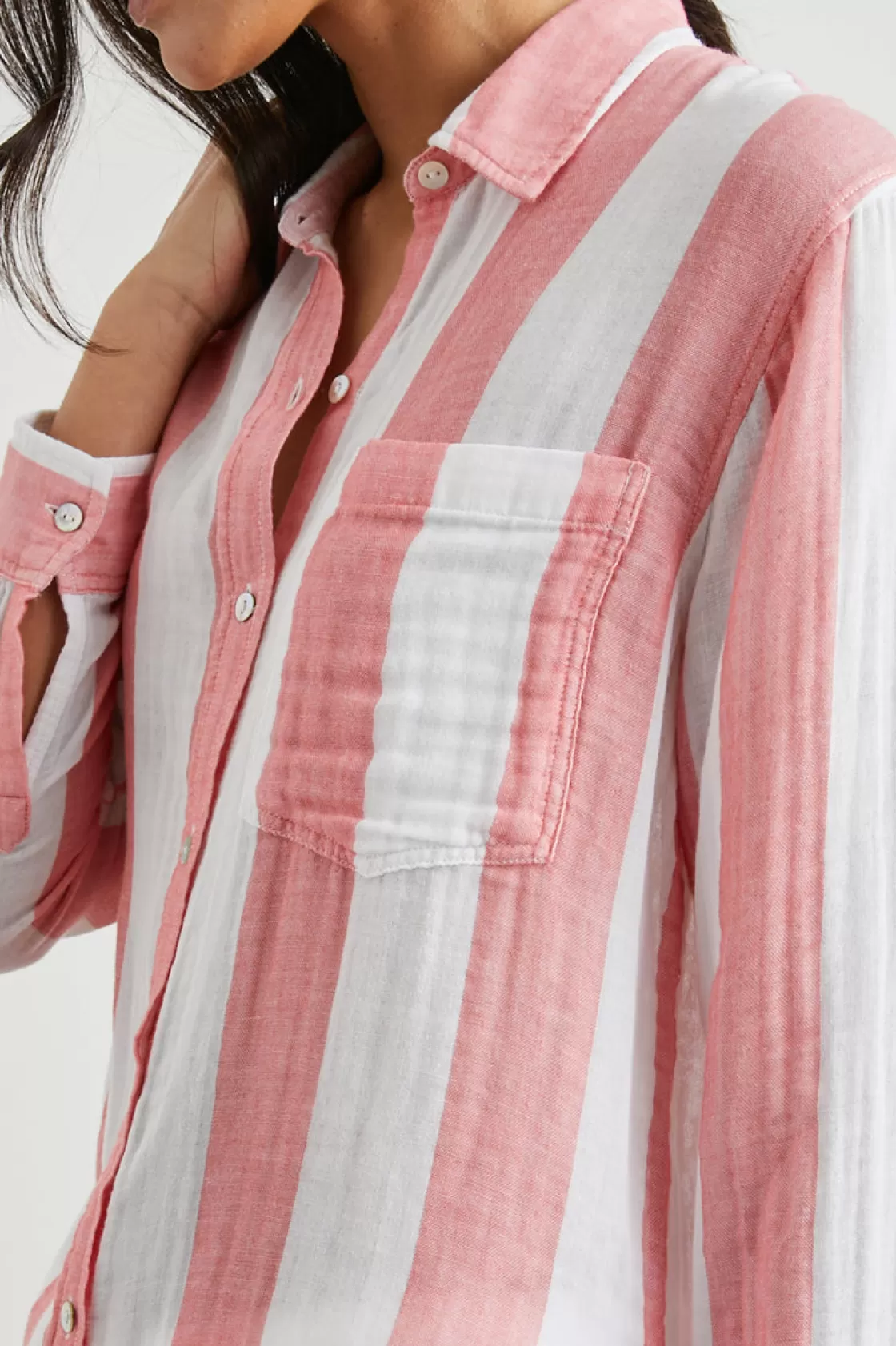 Rails JAYLIN SHIRT - PLAYA STRIPE | Women The Eco Collection | Tops