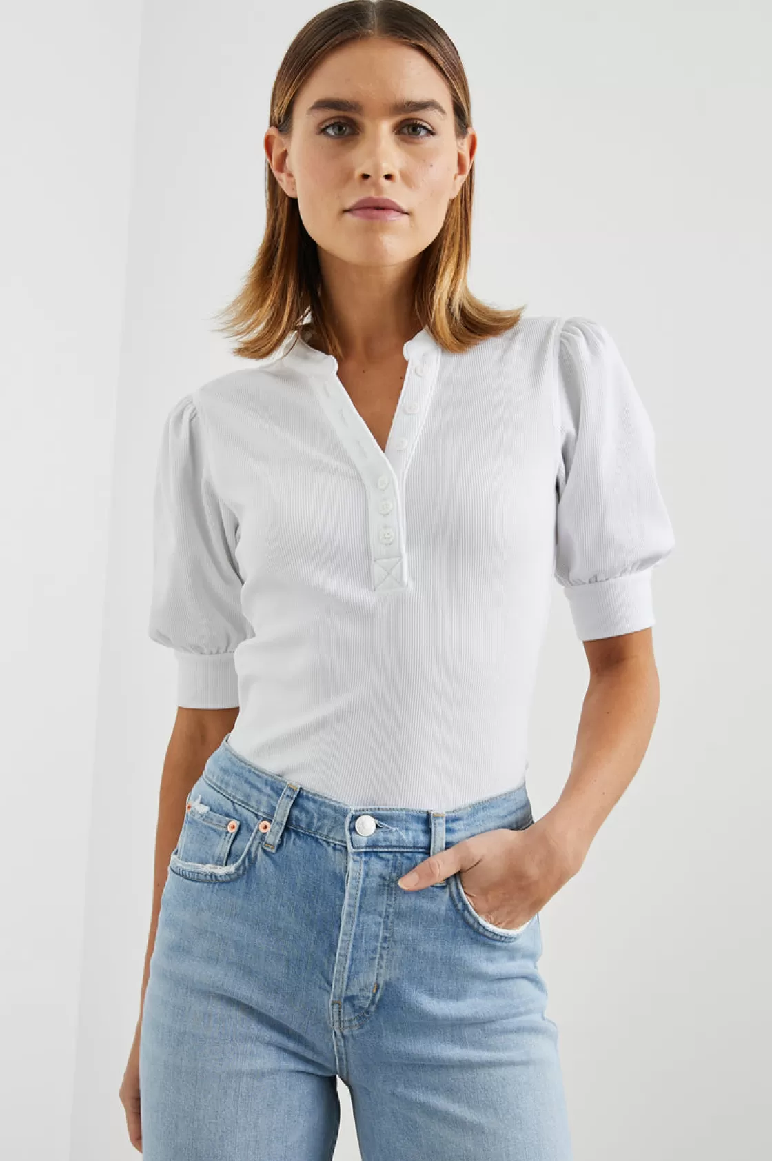 Rails JEWEL TOP - WHITE RIB | Women Summer Collection | Tops