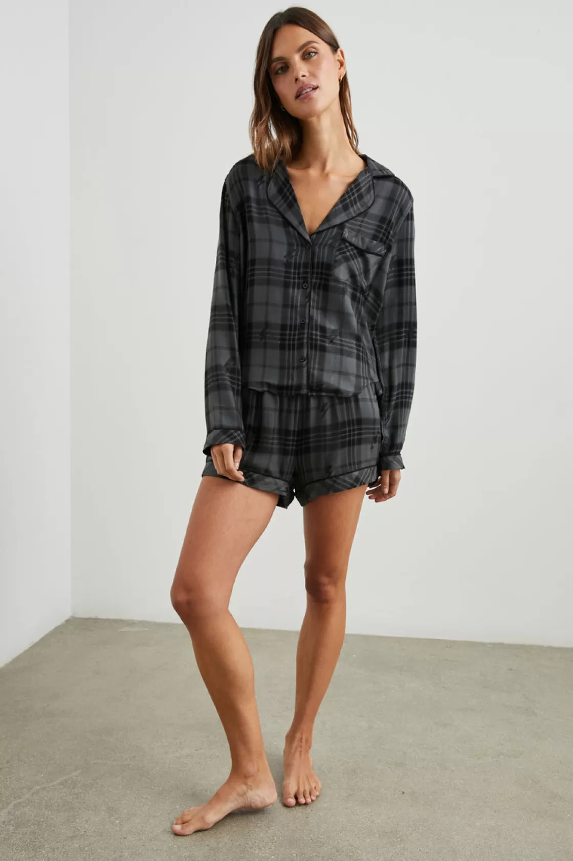 Rails KELLEN PAJAMA SET - CHARCOAL JET LIGHTNING | Women Sleepwear