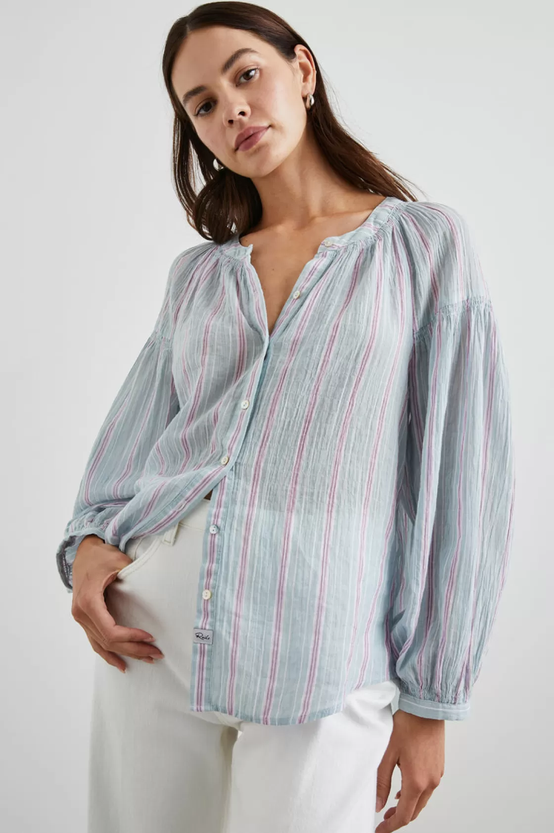 Rails KENLIE SHIRT - PLACID STRIPE | Women Tops