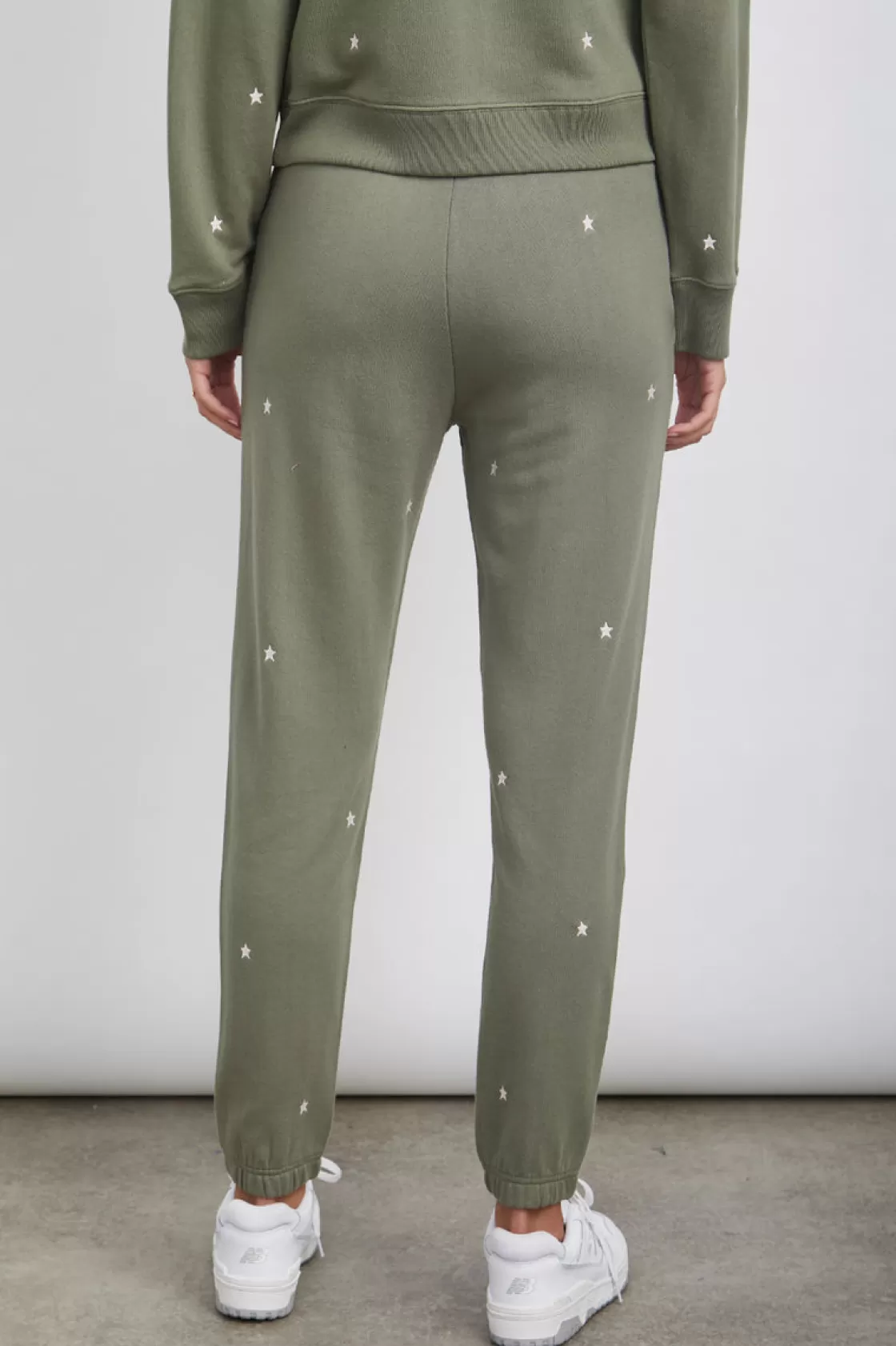 Rails KINGSTON SWEATPANT - OLIVE EMBROIDERED IVORY STARS | Women Pants & Shorts | Lounge