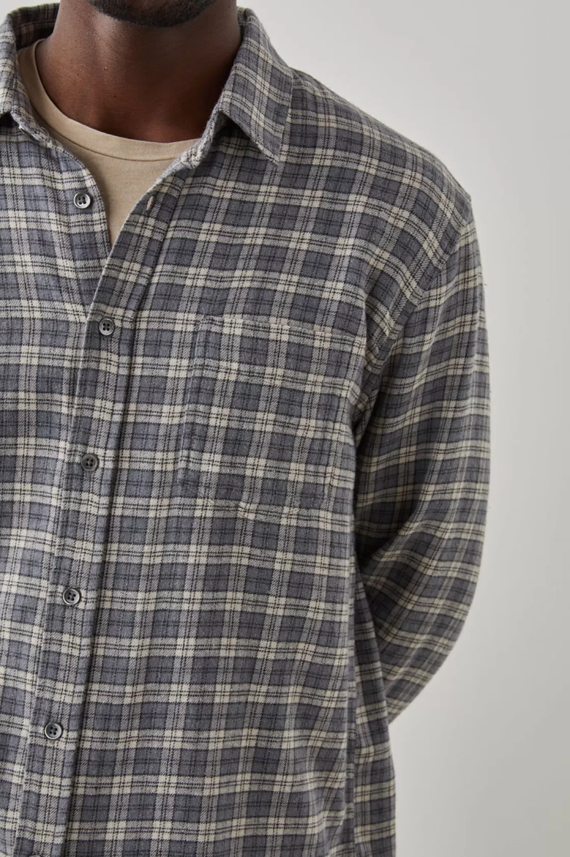 Rails LENNOX SHIRT - CHARCOAL FLAX MELANGE | Plaids | Shirts