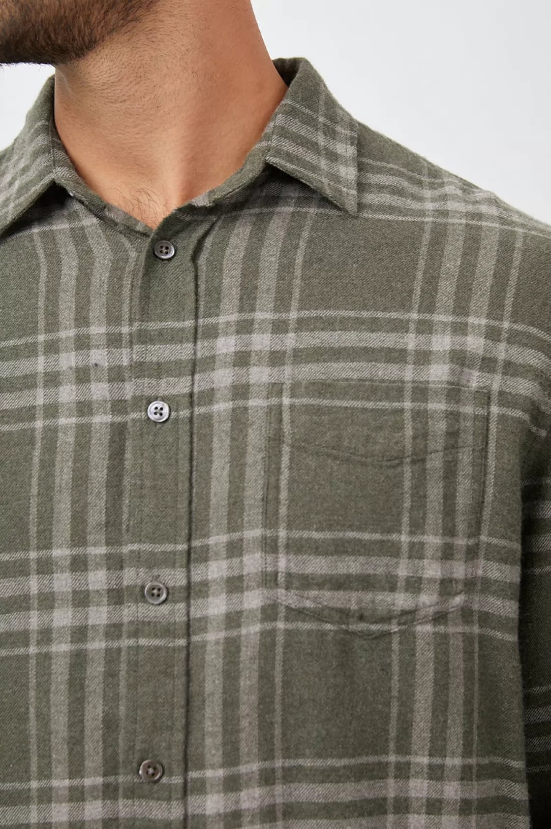 Rails LENNOX SHIRT - CONCRETE MOSS MELANGE | Plaids | Shirts