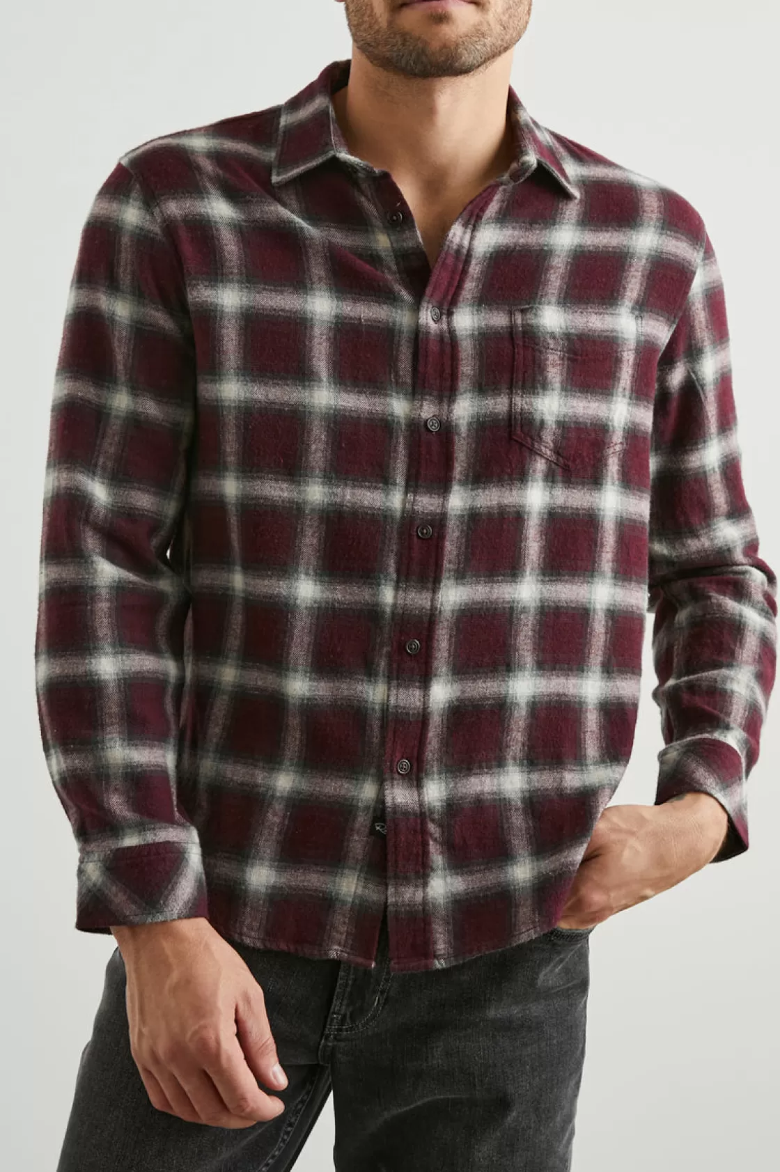 Rails LENNOX SHIRT - OXBLOOD FERN | Plaids