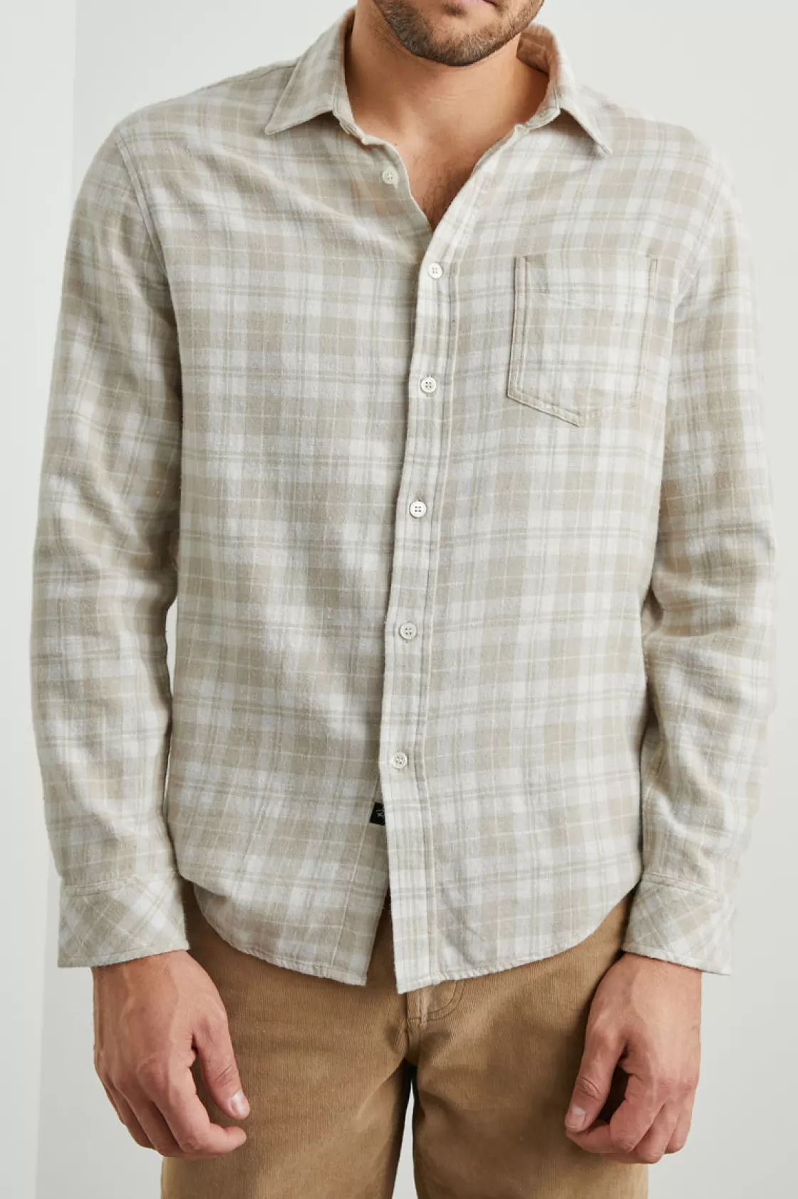 Rails LENNOX SHIRT - PALAMINO WHITE MELANGE | Plaids | Shirts