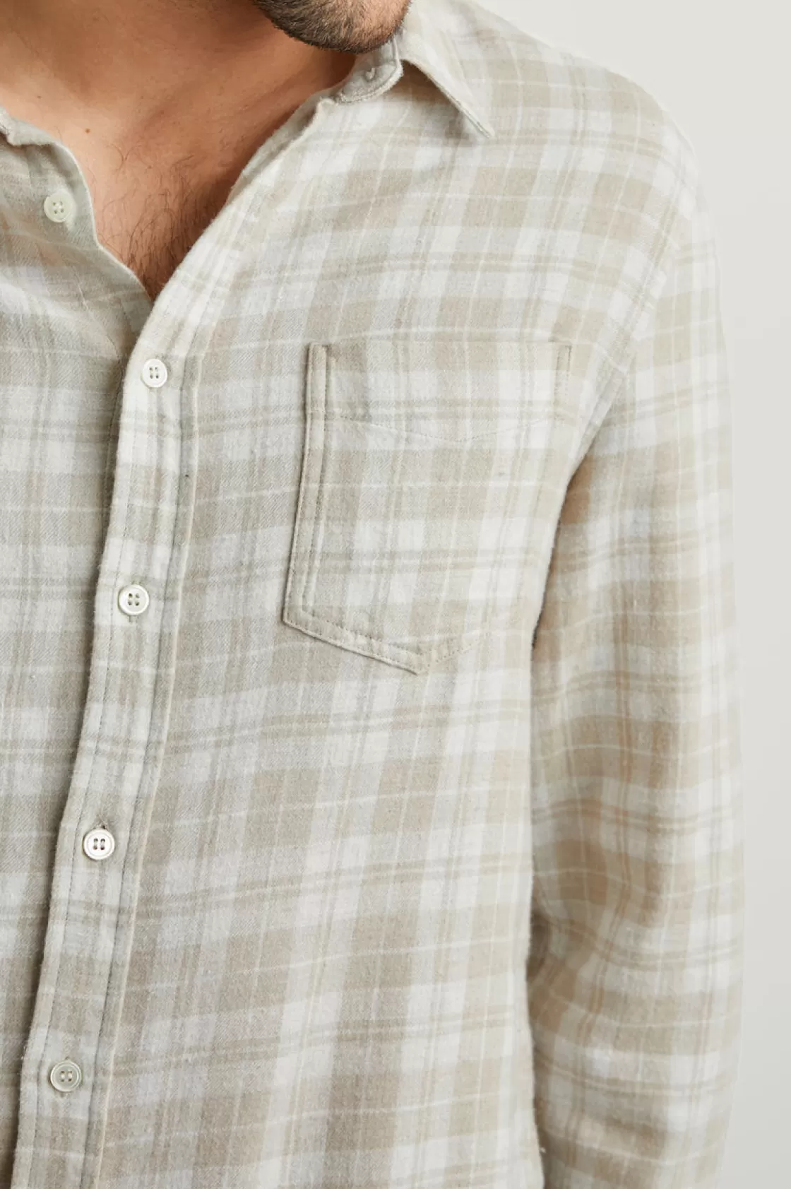 Rails LENNOX SHIRT - PALAMINO WHITE MELANGE | Plaids | Shirts