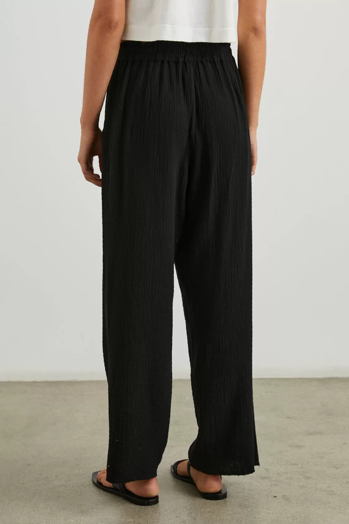 Rails LEON CROP PANT - BLACK GAUZE | Women Summer Collection | Best Sellers