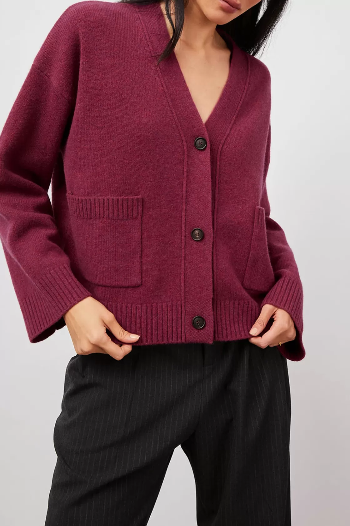 Rails LINDI CARDIGAN - MAGENTA | Women The Eco Collection | Sweaters