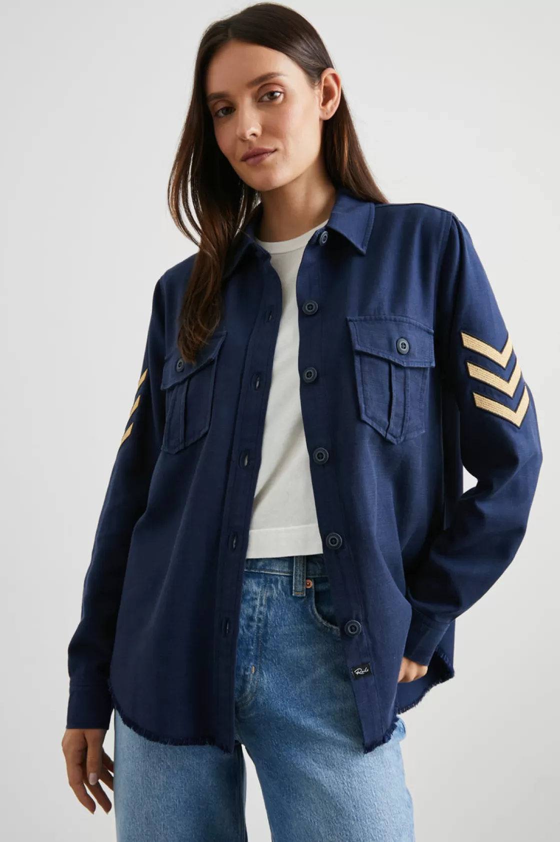 Rails LOREN SHIRT JACKET - NAVY | Women Matching Sets | The Eco Collection