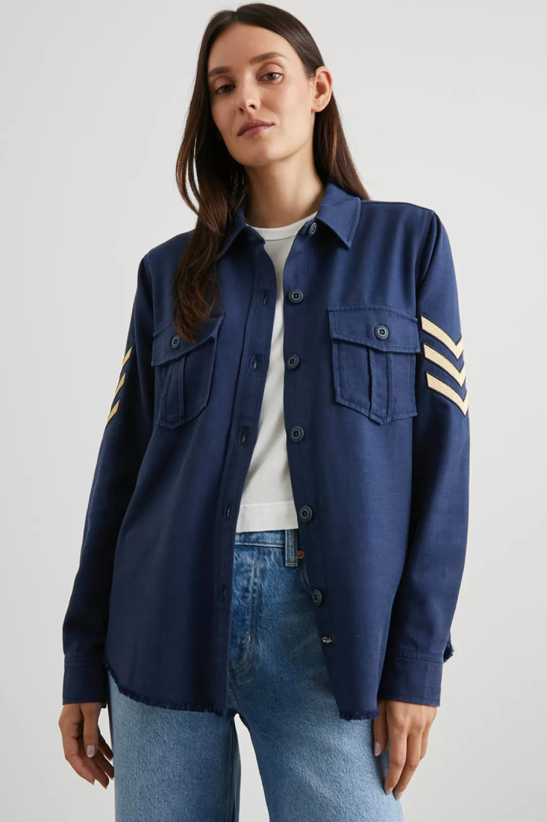 Rails LOREN SHIRT JACKET - NAVY | Women Matching Sets | The Eco Collection