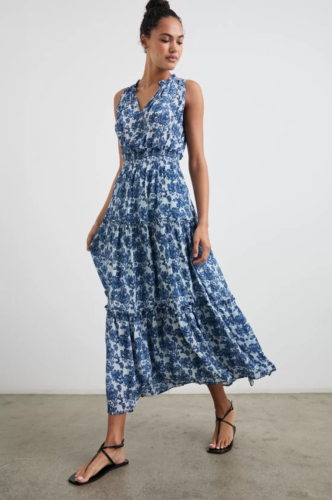 Rails LOULOU DRESS - CHAMBRAY FLORAL | Women Summer Collection | Best Sellers