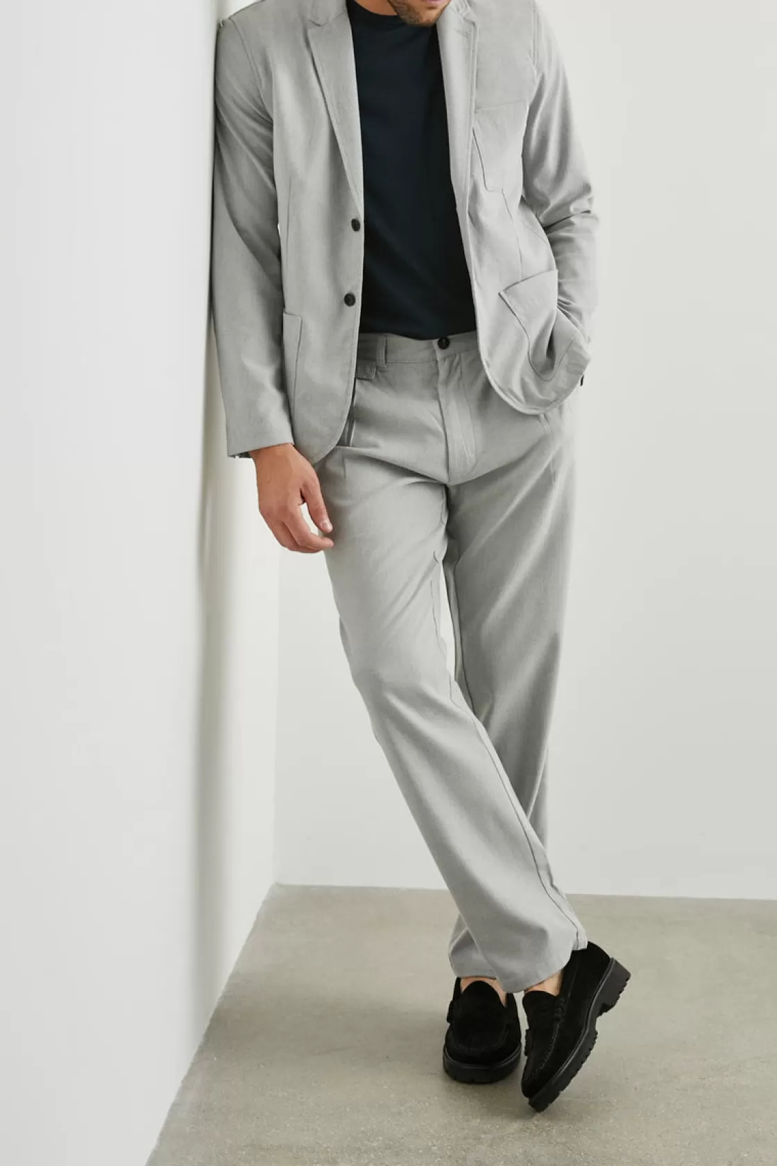 Rails MARCELLUS PANT - SOFT GREY MELANGE | Matching Sets | Casual Suiting