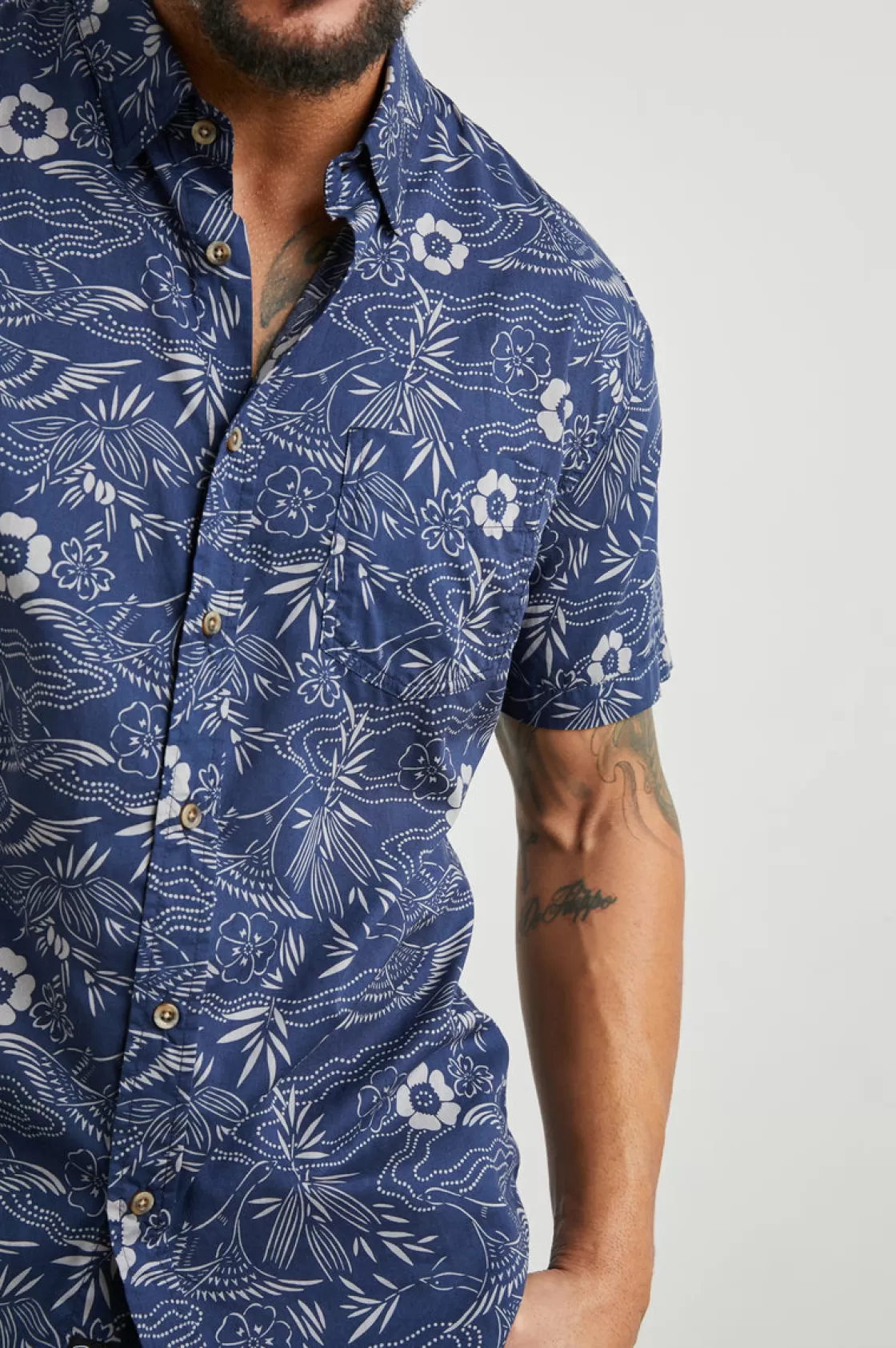 Rails MONACO SHIRT - JAPANESE STENCIL NAVY | Shirts