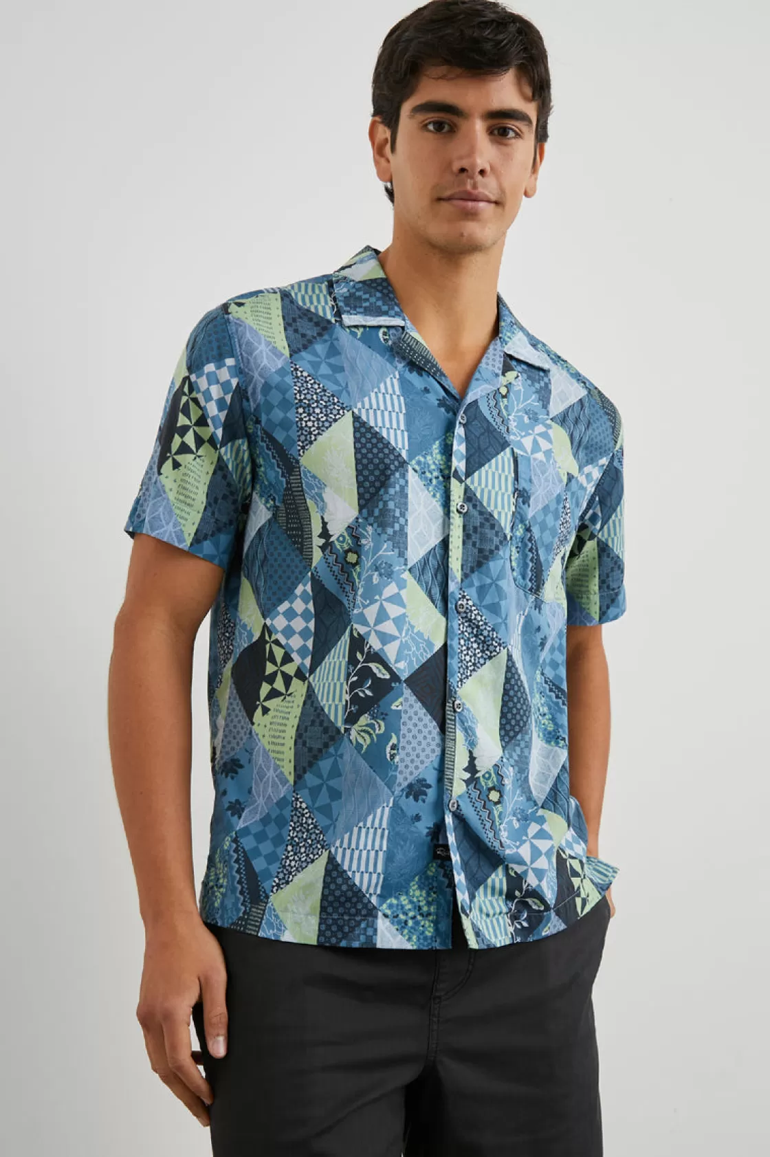 Rails MORENO SHIRT - TRIANGLE PATCHWORK SHADOW | Summer Collection | Shirts