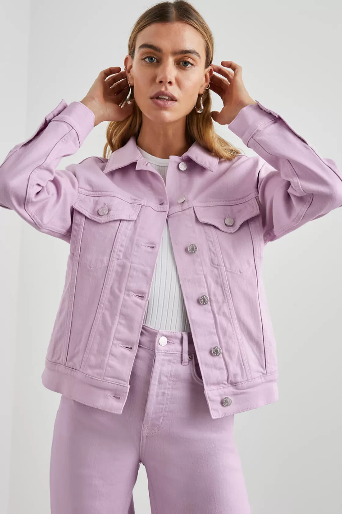 Rails MULHOLLAND JACKET - LILAC | Women Matching Sets | Denim