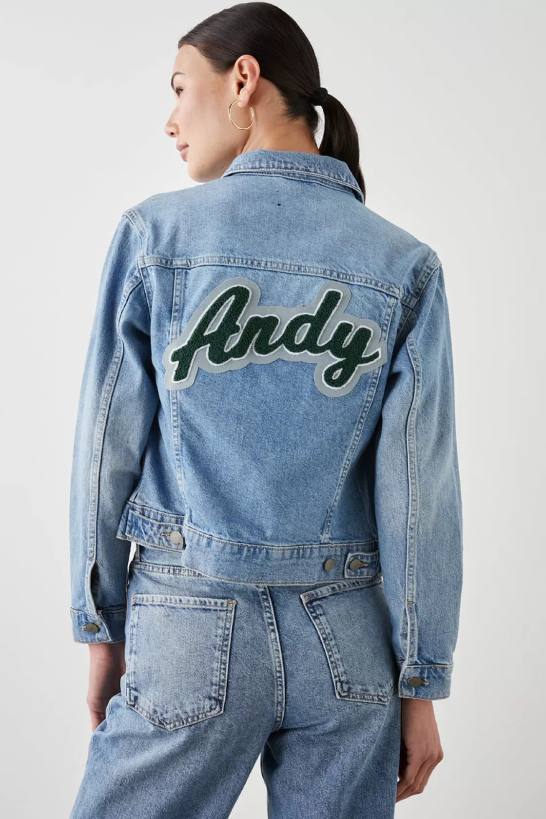 Rails MULHOLLAND JACKET CUSTOM EMBROIDERY - | Women Denim | Jackets & Coats